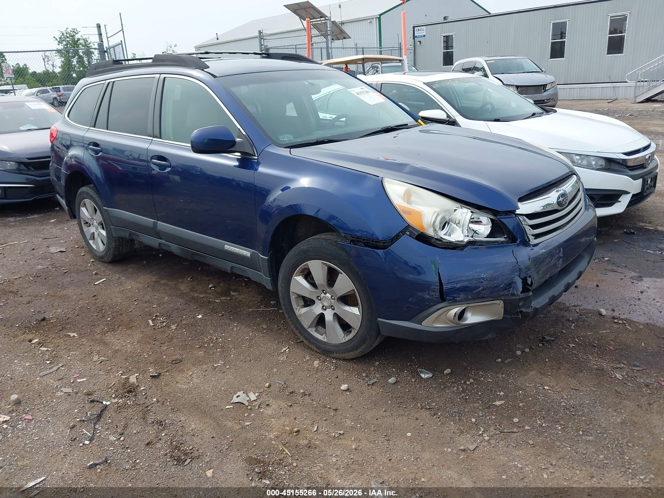 2010 Subaru Outback 3.6r Blue vin: 4S4BREAC8A2329728