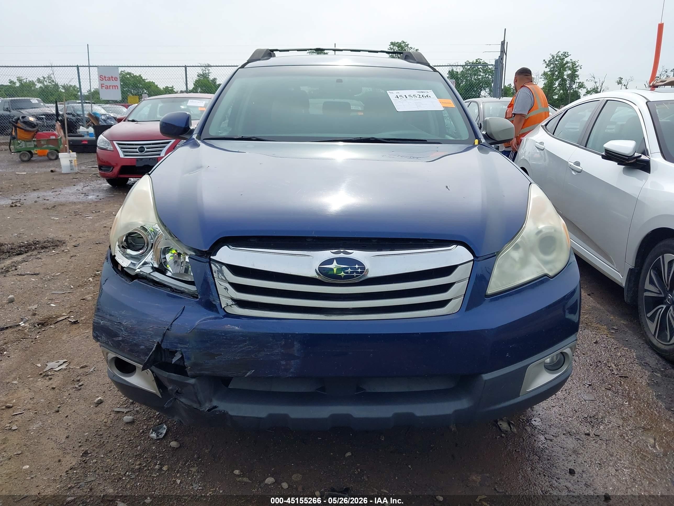 2010 Subaru Outback 3.6r Blue vin: 4S4BREAC8A2329728