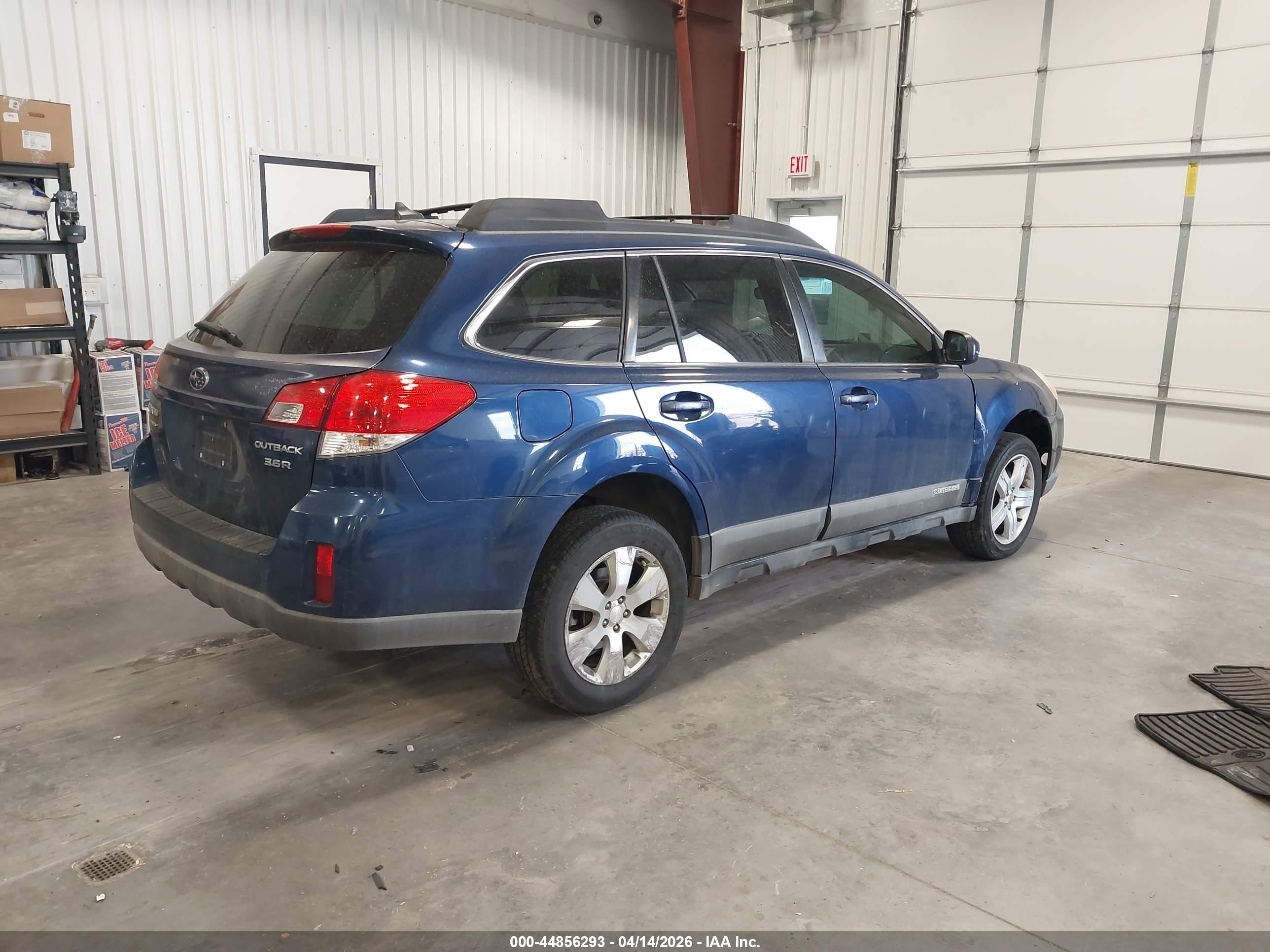 2011 Subaru Outback 3.6r Limited Blue vin: 4S4BREJC1B2321441
