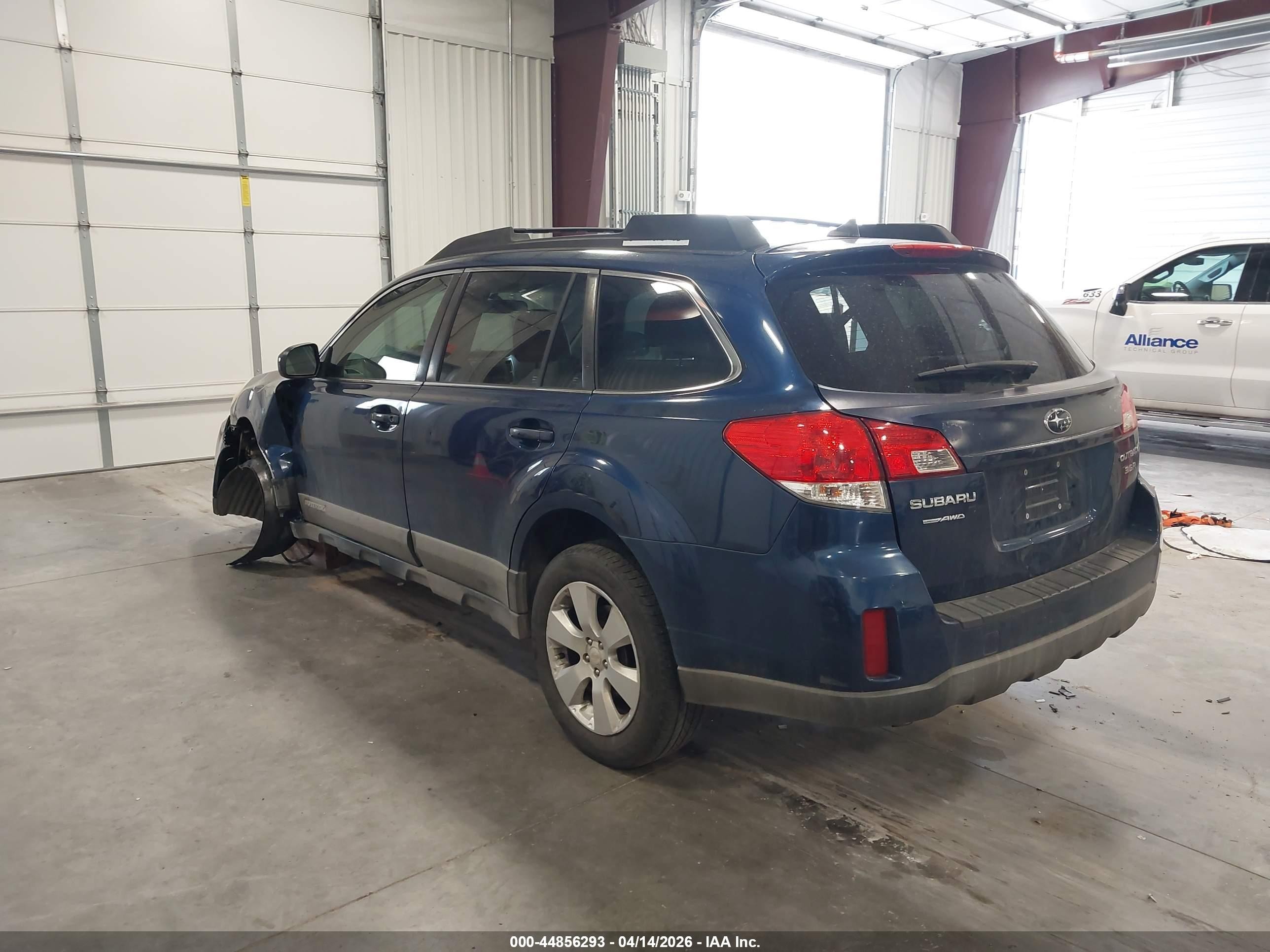 2011 Subaru Outback 3.6r Limited Blue vin: 4S4BREJC1B2321441