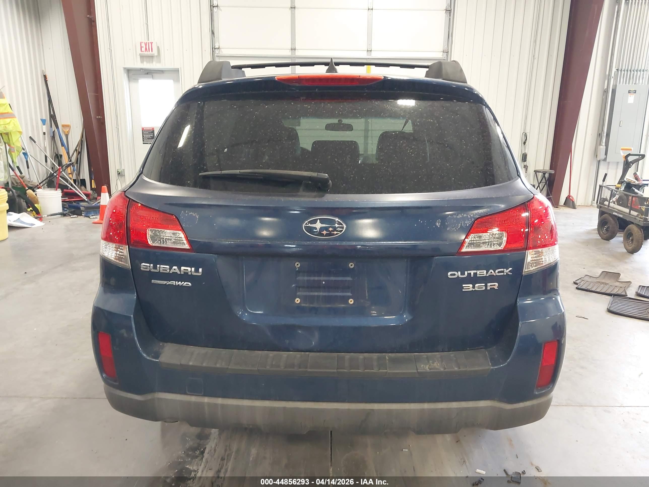 2011 Subaru Outback 3.6r Limited Blue vin: 4S4BREJC1B2321441