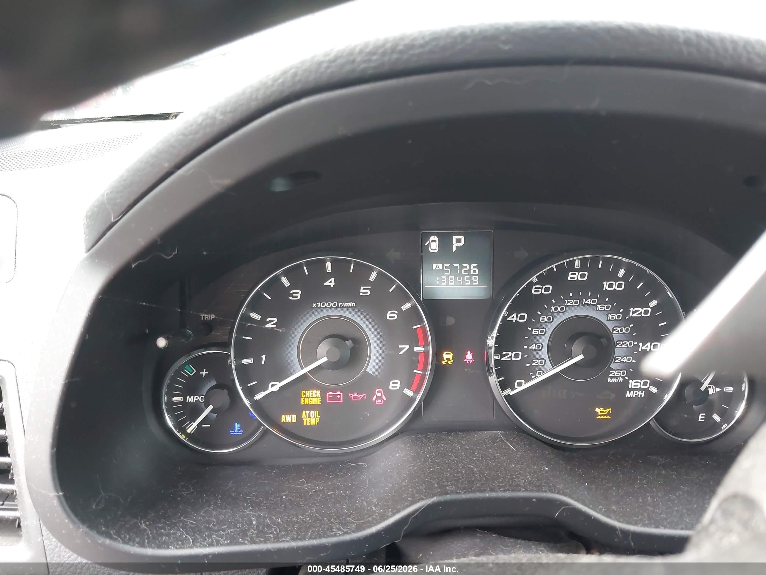 2010 Subaru Outback 3.6r Limited Silver vin: 4S4BREKCXA2362762