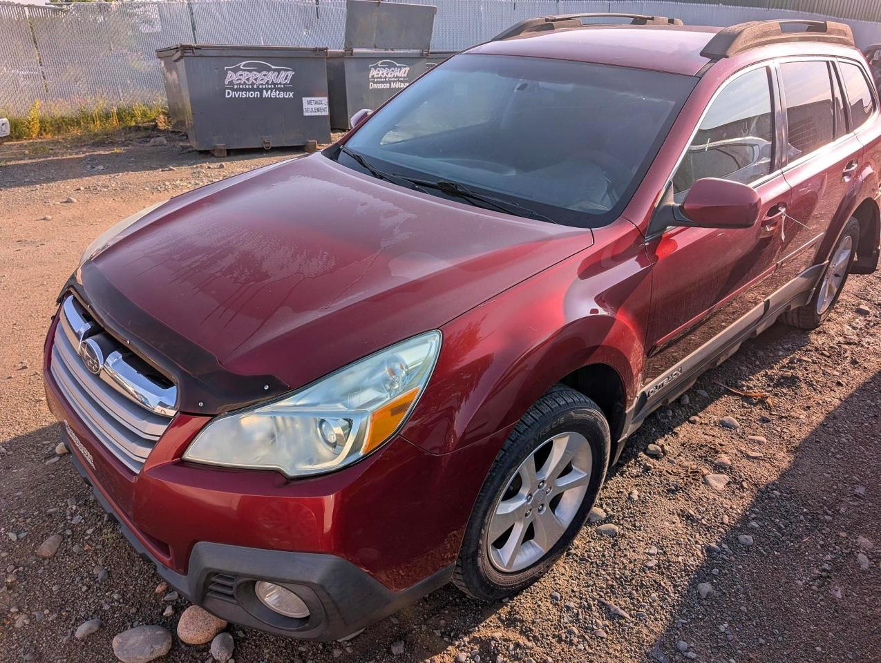 2013 Subaru Outback 2.5i Premium Red vin: 4S4BRGBC6D3281459