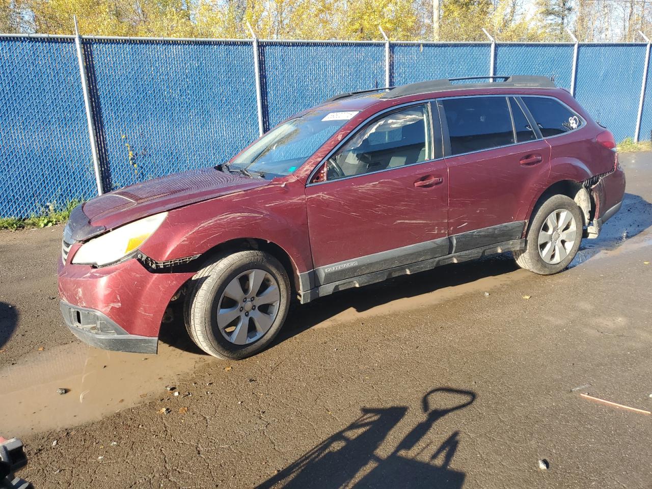 2012 Subaru Outback 2.5i Premium Red vin: 4S4BRGGC6C3265043