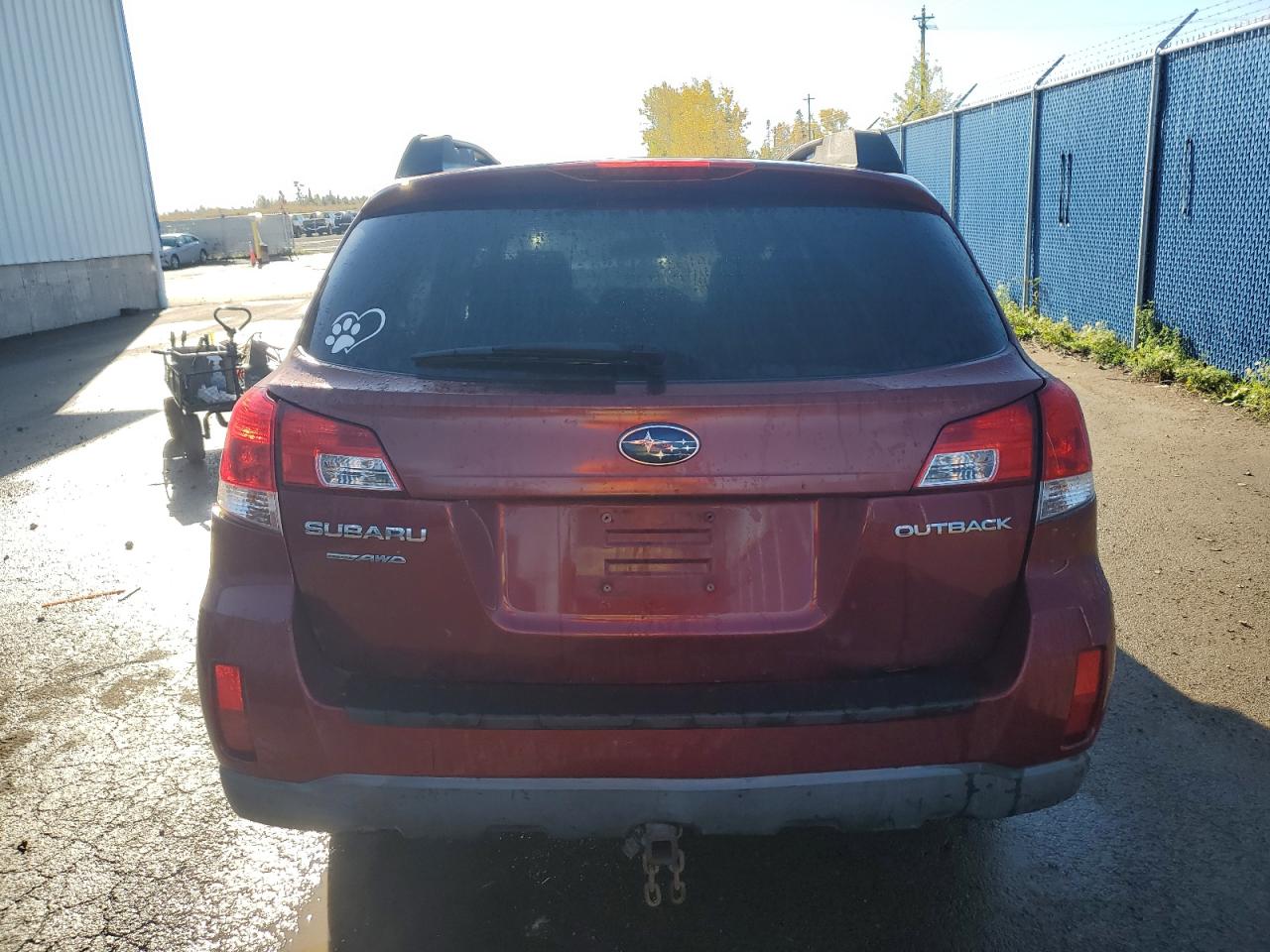 2012 Subaru Outback 2.5i Premium Red vin: 4S4BRGGC6C3265043