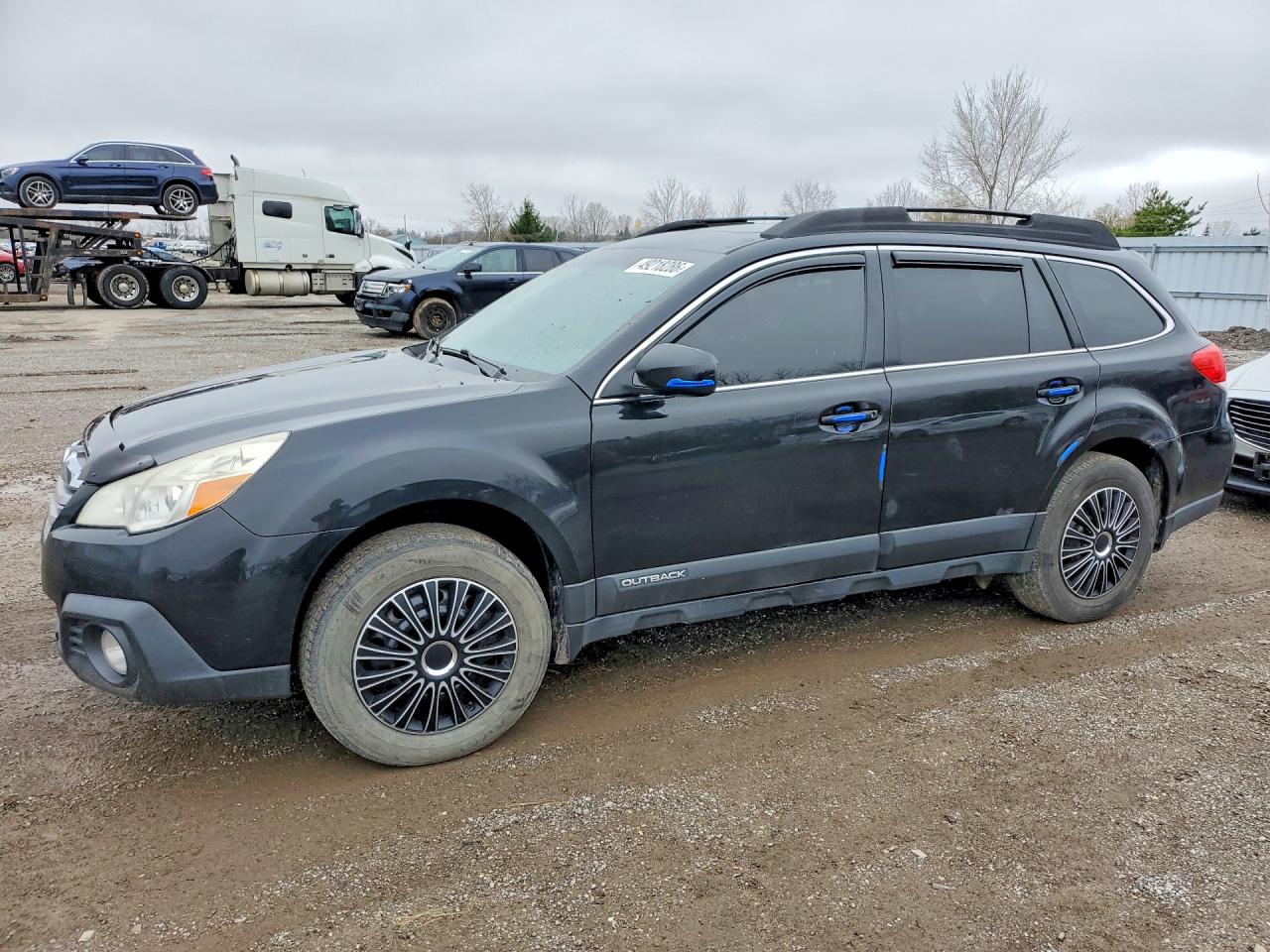 2013 Subaru Outback 2.5i Wagon Awd Black vin: 4S4BRGLC7D3247755