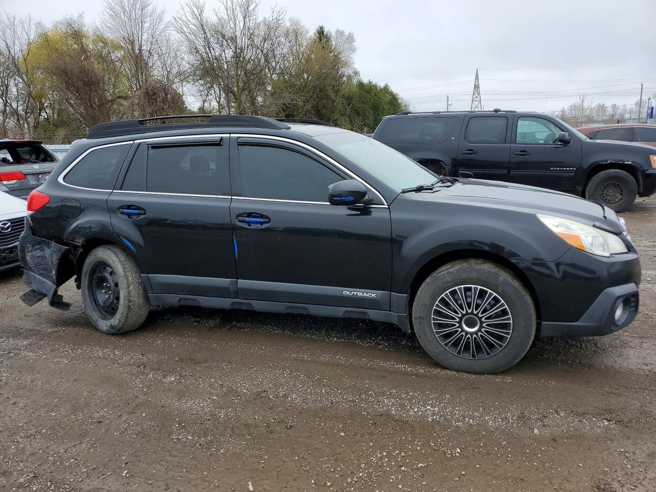 2013 Subaru Outback 2.5i Wagon Awd Black vin: 4S4BRGLC7D3247755
