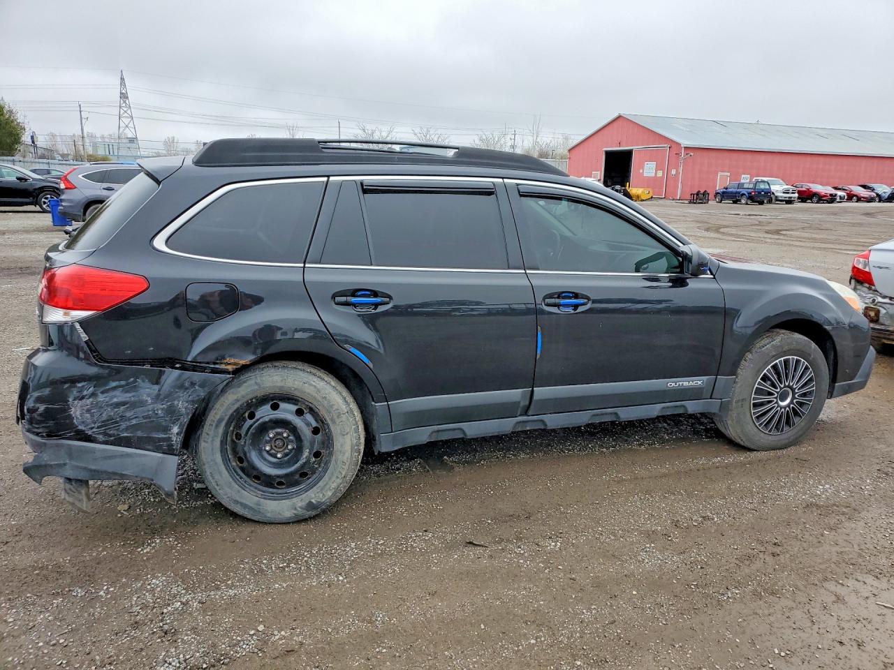 2013 Subaru Outback 2.5i Wagon Awd Black vin: 4S4BRGLC7D3247755