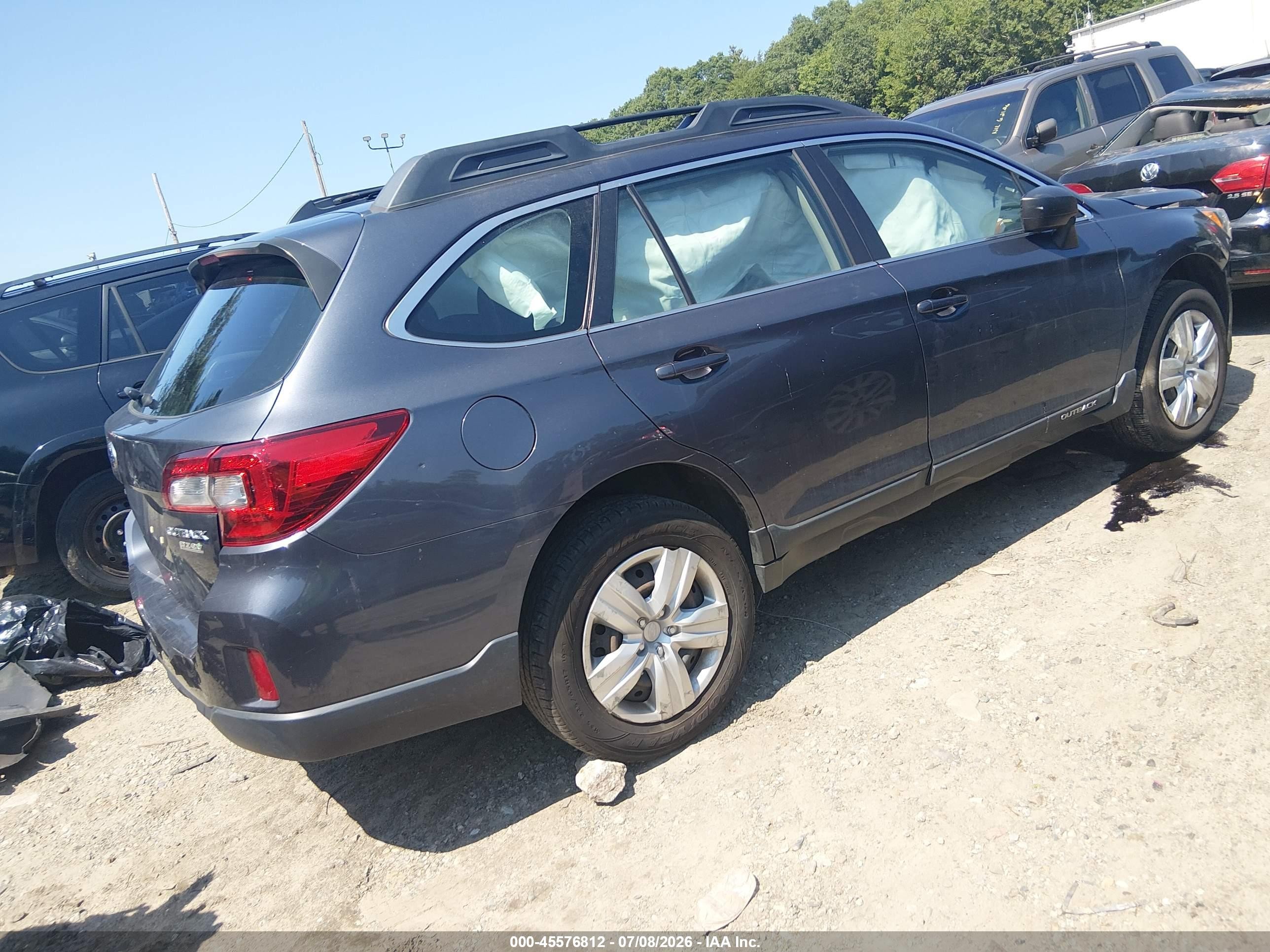 2015 Subaru Outback 2.5i Gray vin: 4S4BSAAC0F3332993