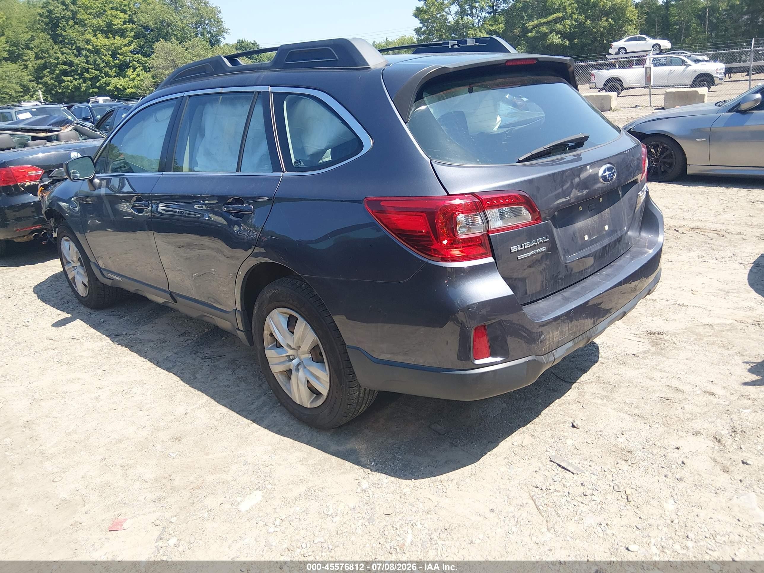 2015 Subaru Outback 2.5i Gray vin: 4S4BSAAC0F3332993