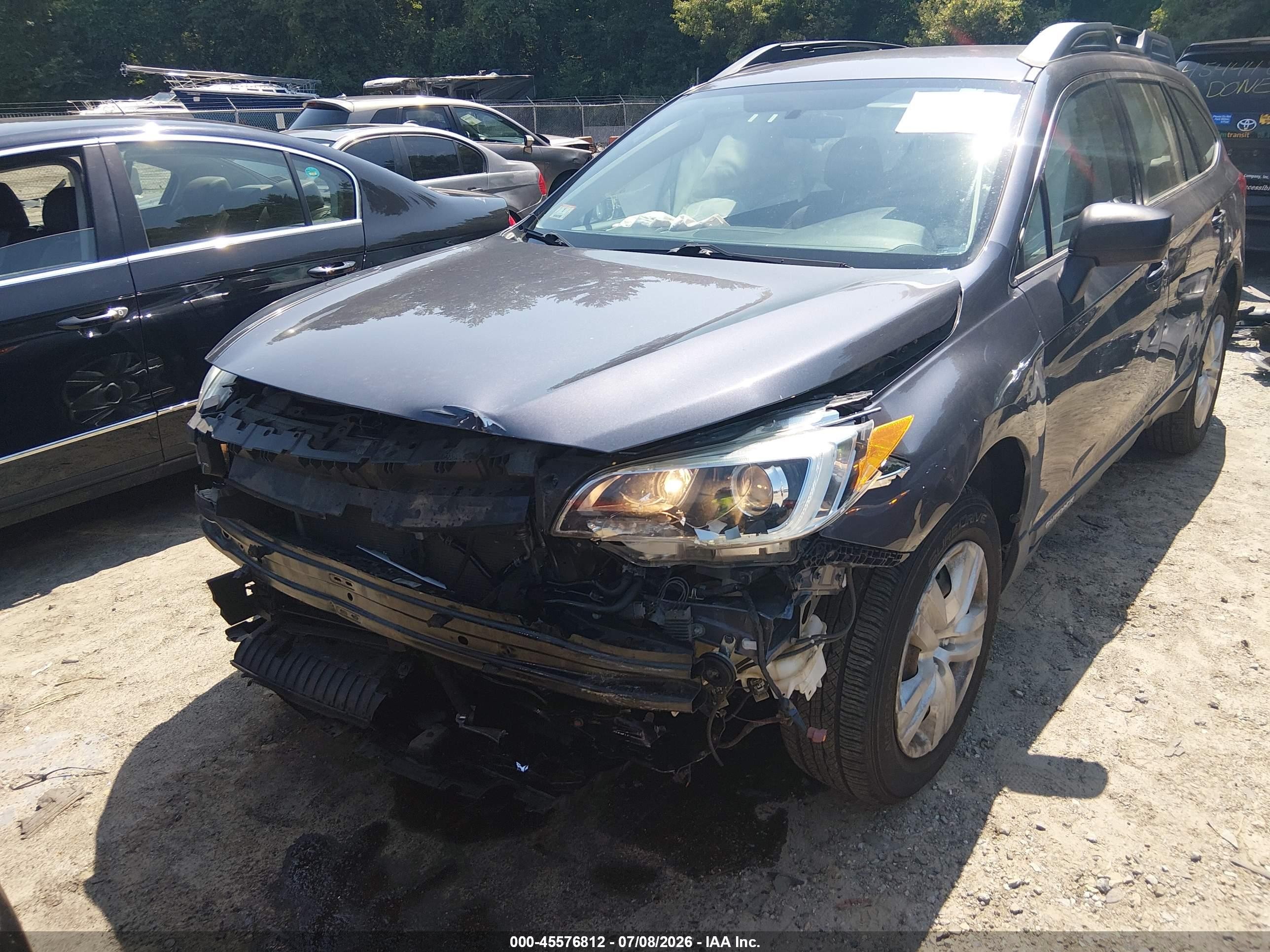 2015 Subaru Outback 2.5i Gray vin: 4S4BSAAC0F3332993