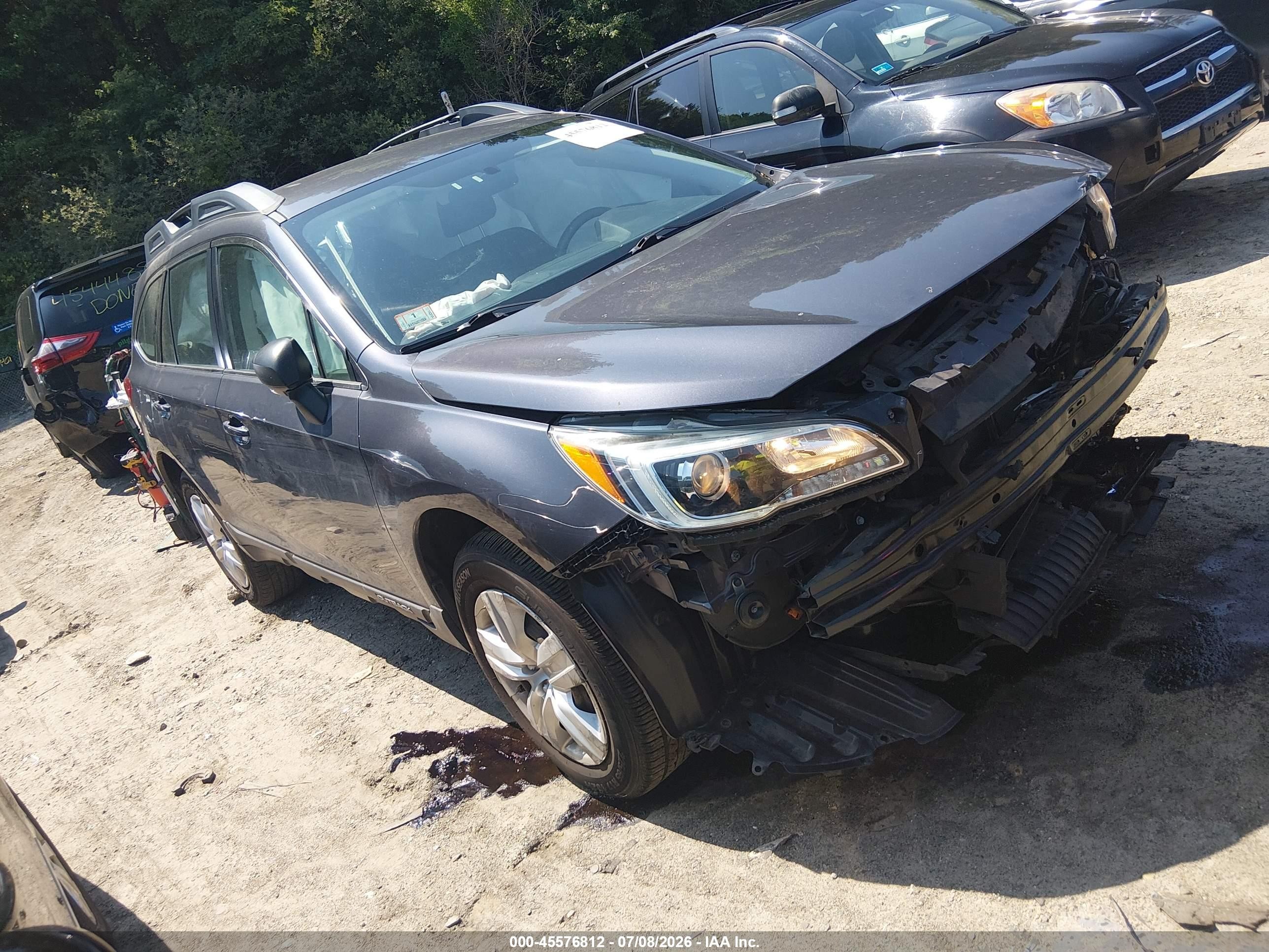 2015 Subaru Outback 2.5i Gray vin: 4S4BSAAC0F3332993