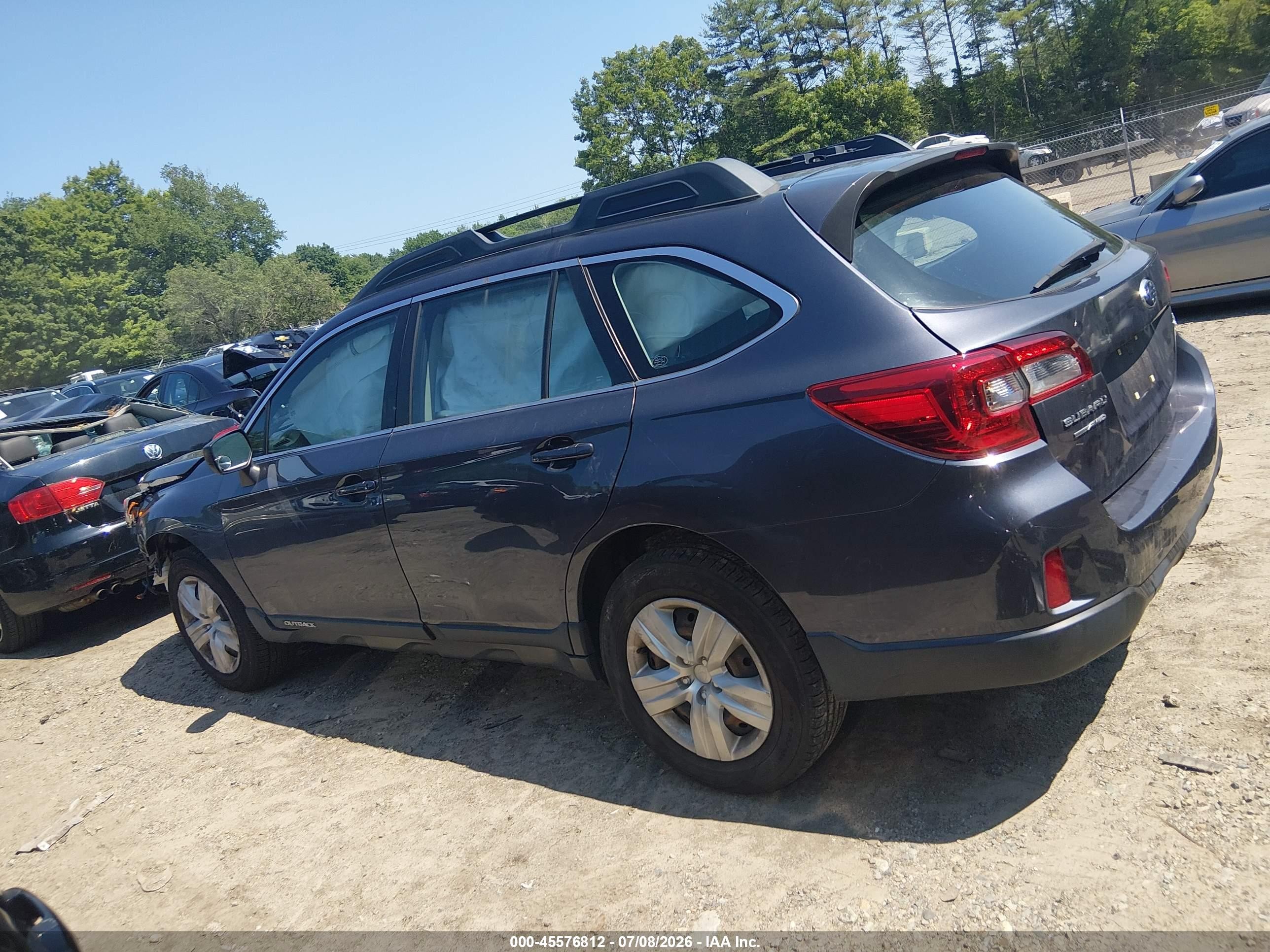 2015 Subaru Outback 2.5i Gray vin: 4S4BSAAC0F3332993