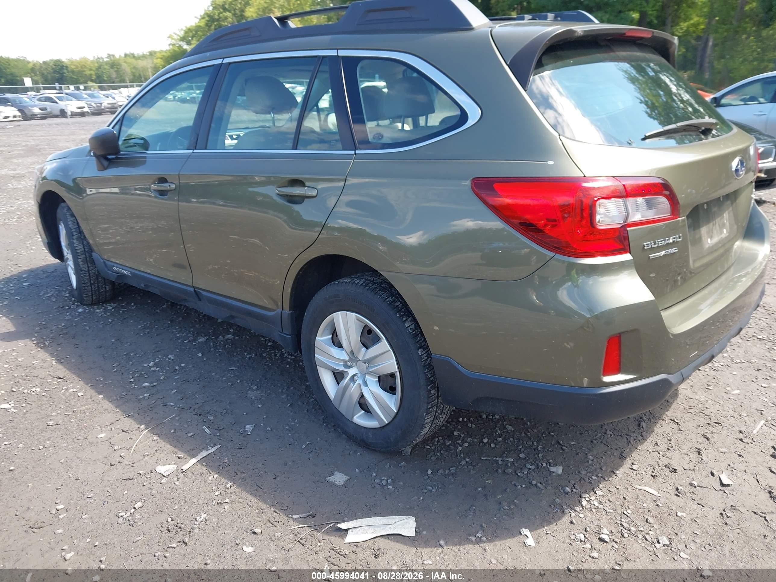 2015 Subaru Outback 2.5i Green vin: 4S4BSAAC2F3218204