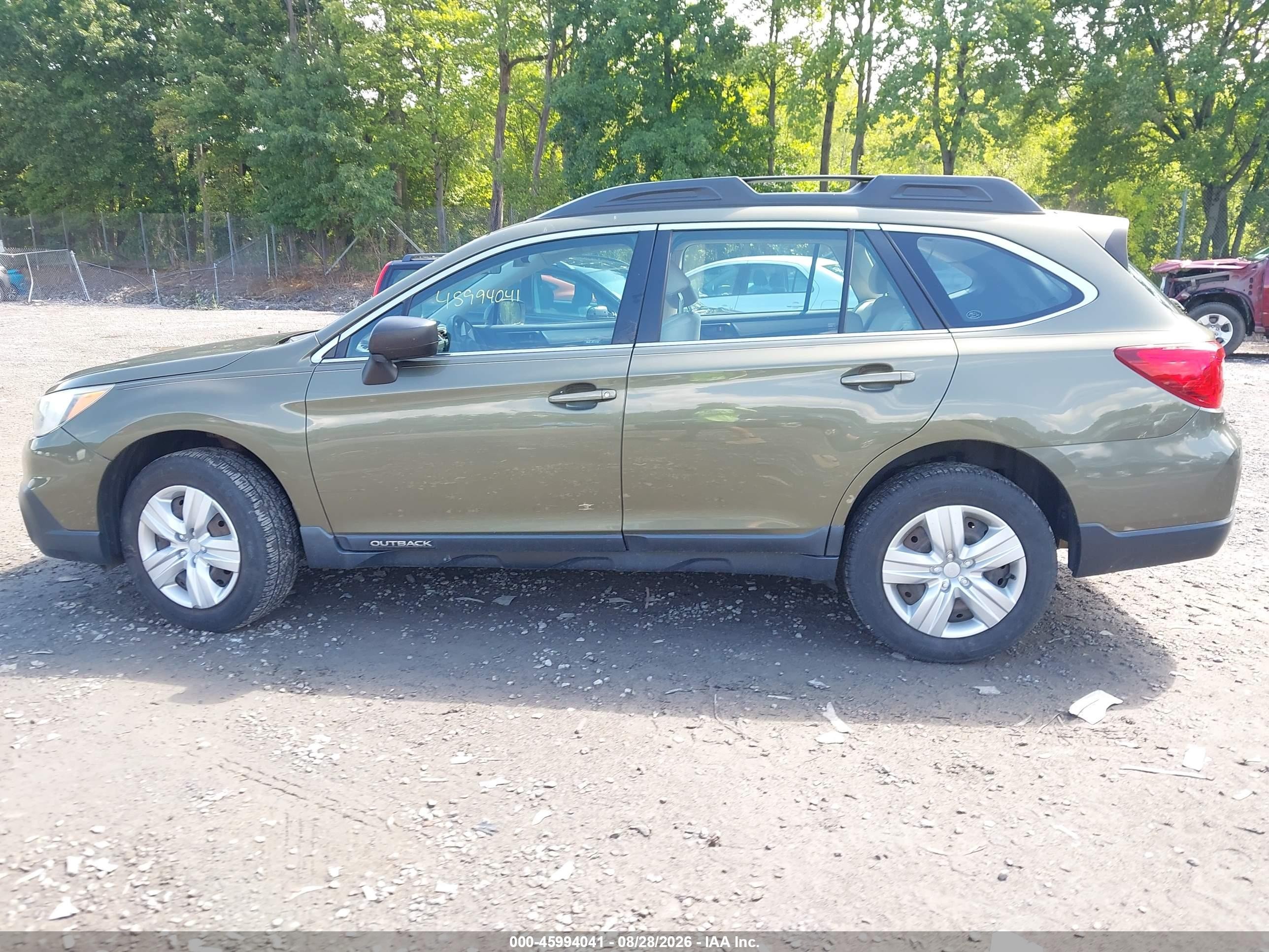 2015 Subaru Outback 2.5i Green vin: 4S4BSAAC2F3218204