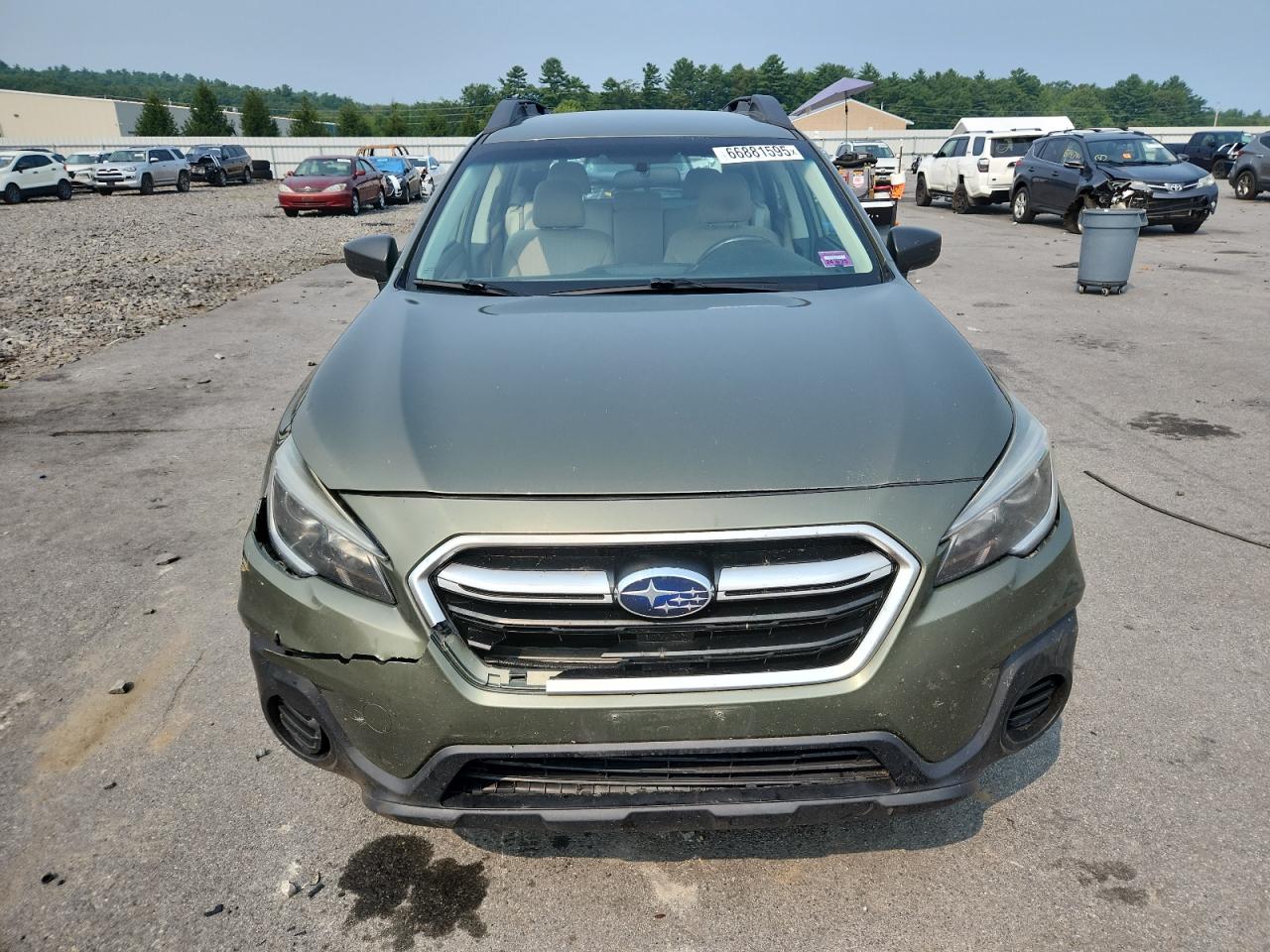 2018 Subaru Outback 2.5i Green vin: 4S4BSAAC7J3260862