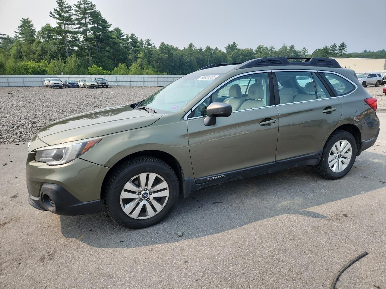2018 Subaru Outback 2.5i Green vin: 4S4BSAAC7J3260862