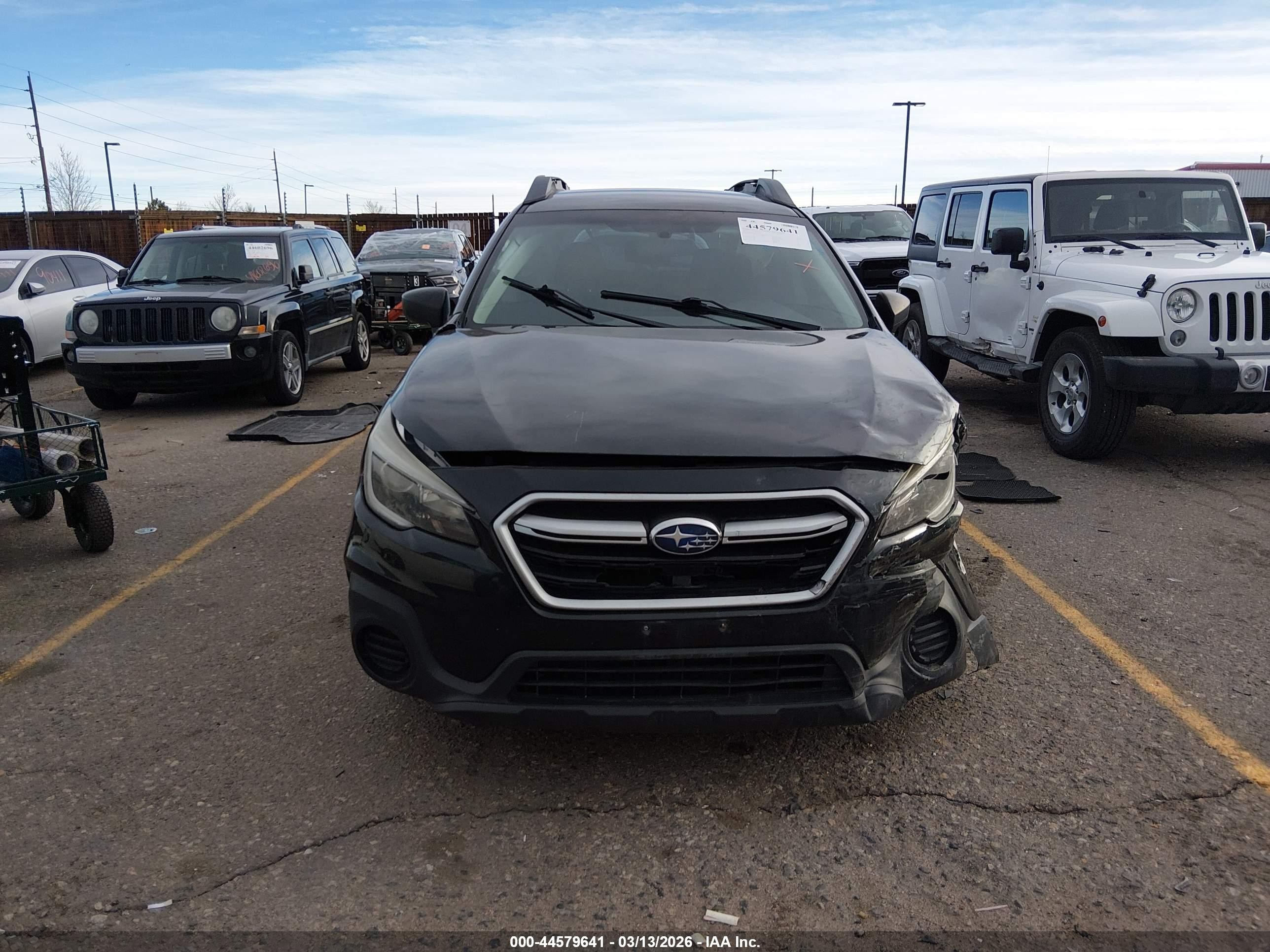 2018 Subaru Outback 2.5i Black vin: 4S4BSAAC7J3315262