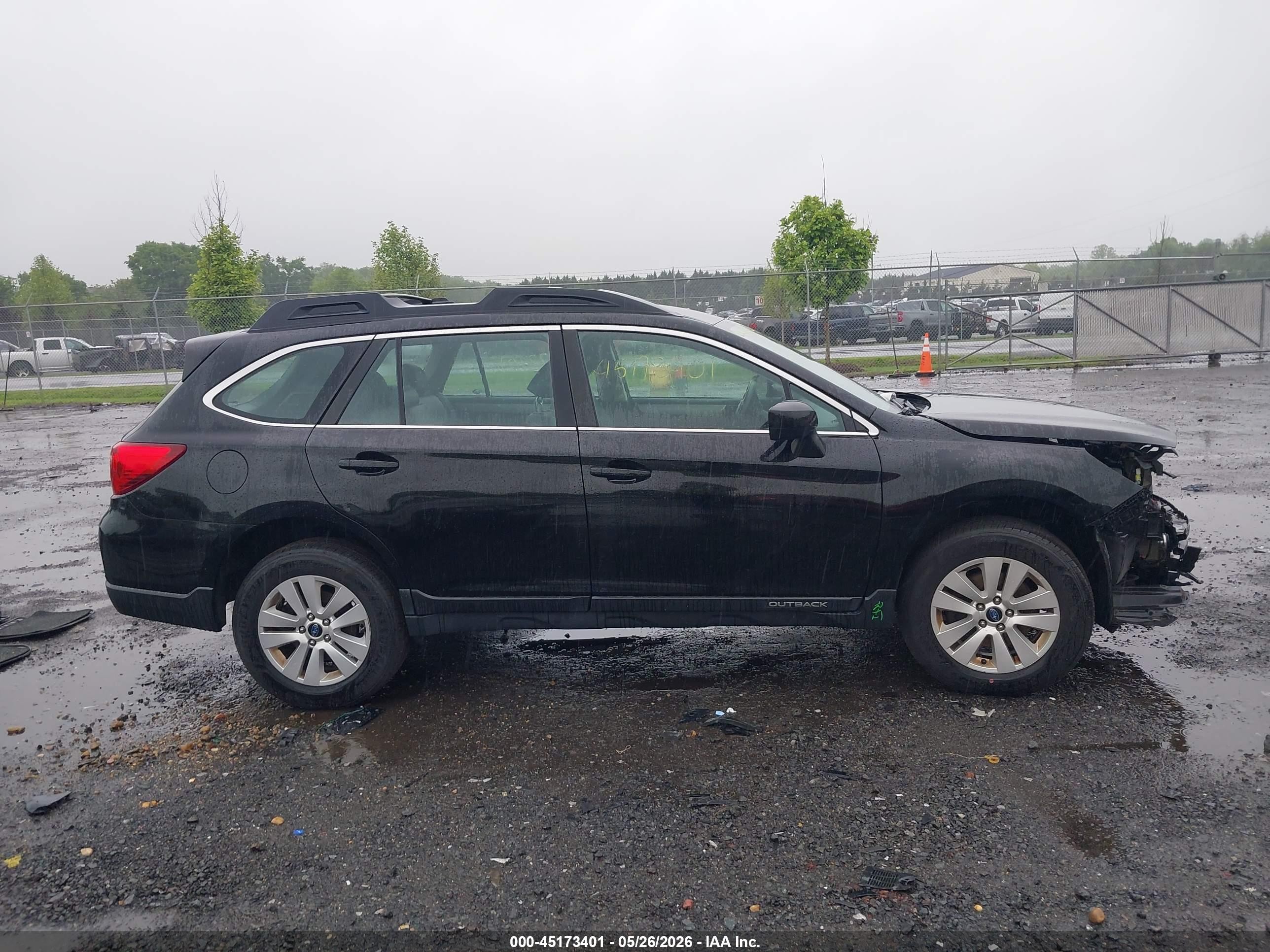 2017 Subaru Outback 2.5i Black vin: 4S4BSAAC9H3441276