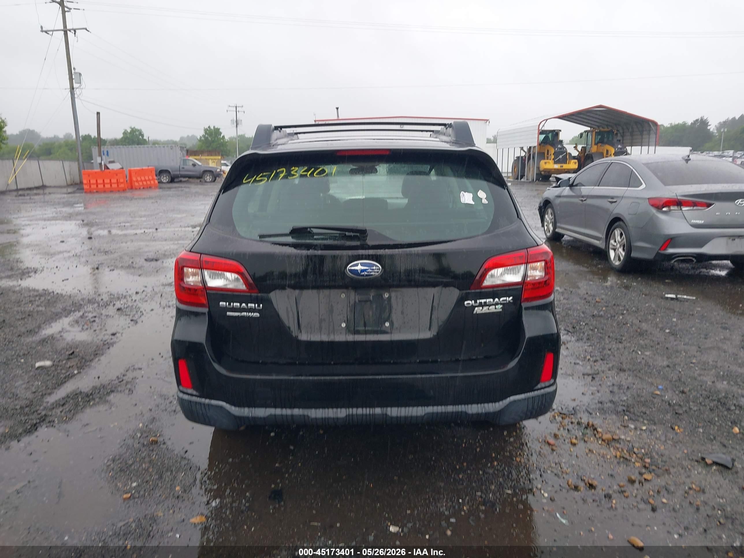 2017 Subaru Outback 2.5i Black vin: 4S4BSAAC9H3441276
