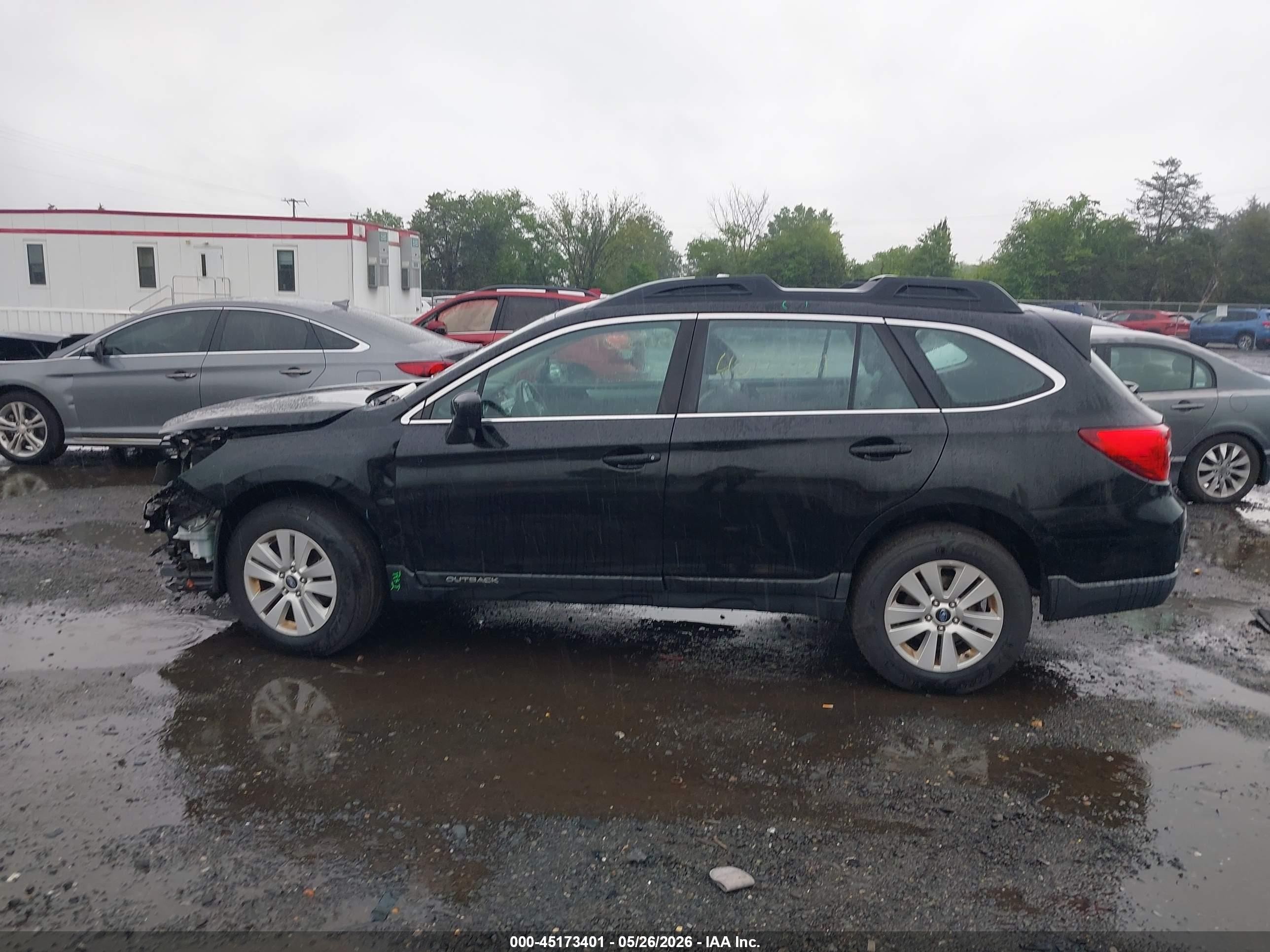 2017 Subaru Outback 2.5i Black vin: 4S4BSAAC9H3441276