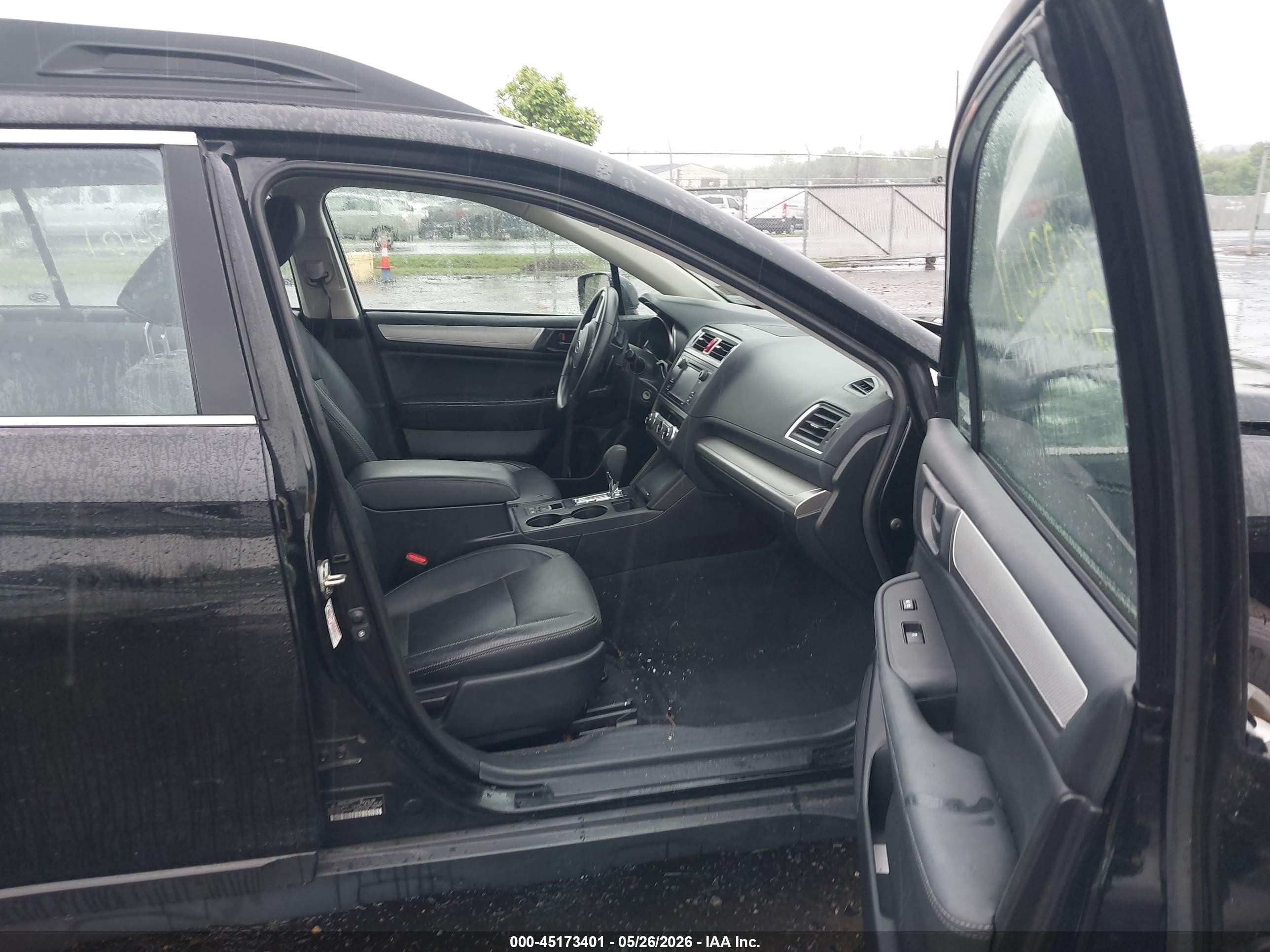 2017 Subaru Outback 2.5i Black vin: 4S4BSAAC9H3441276