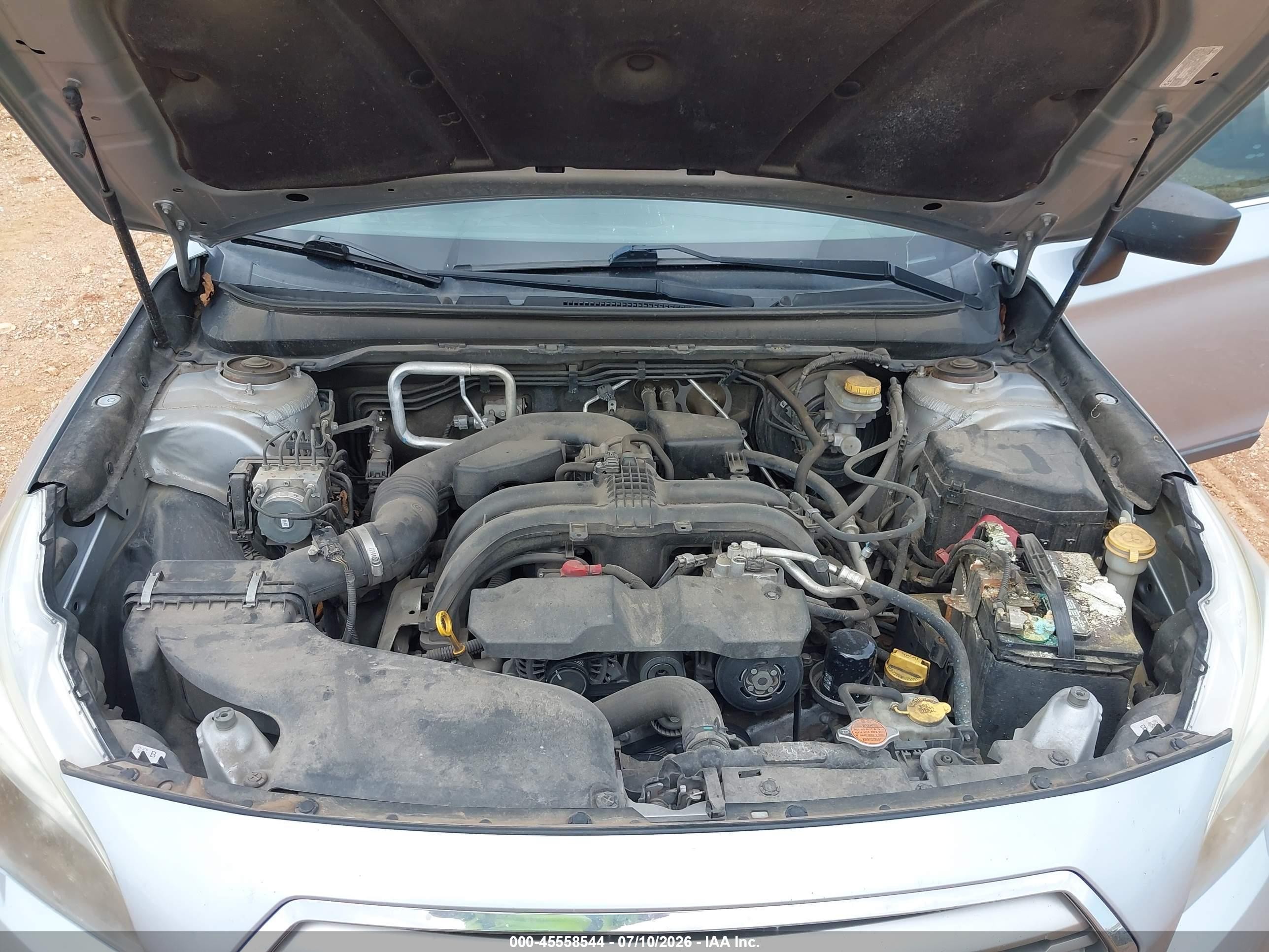 2017 Subaru Outback 2.5i Серебряный vin: 4S4BSAACXH3396543