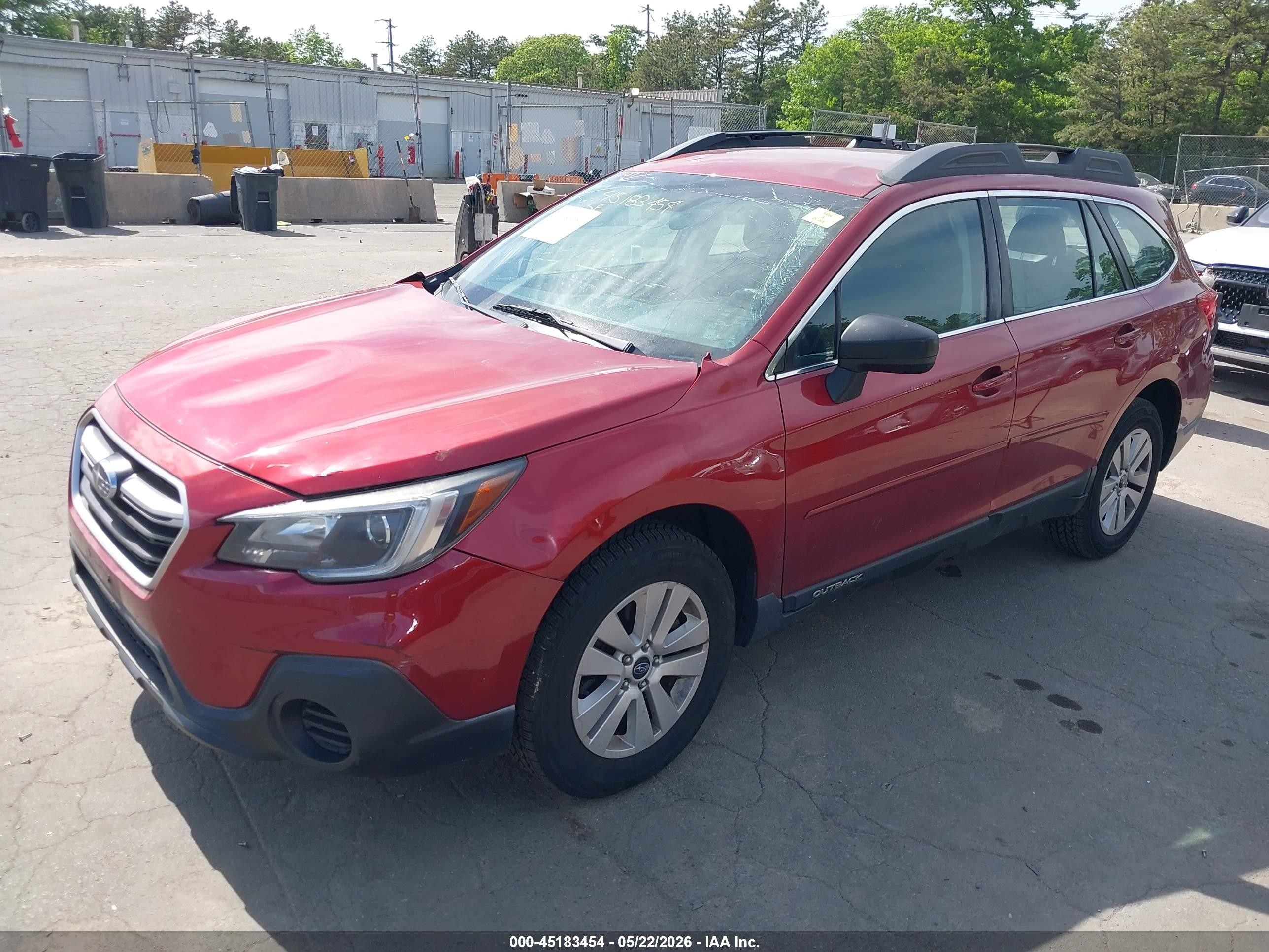 2019 Subaru Outback 2.5i Red vin: 4S4BSABC3K3389357