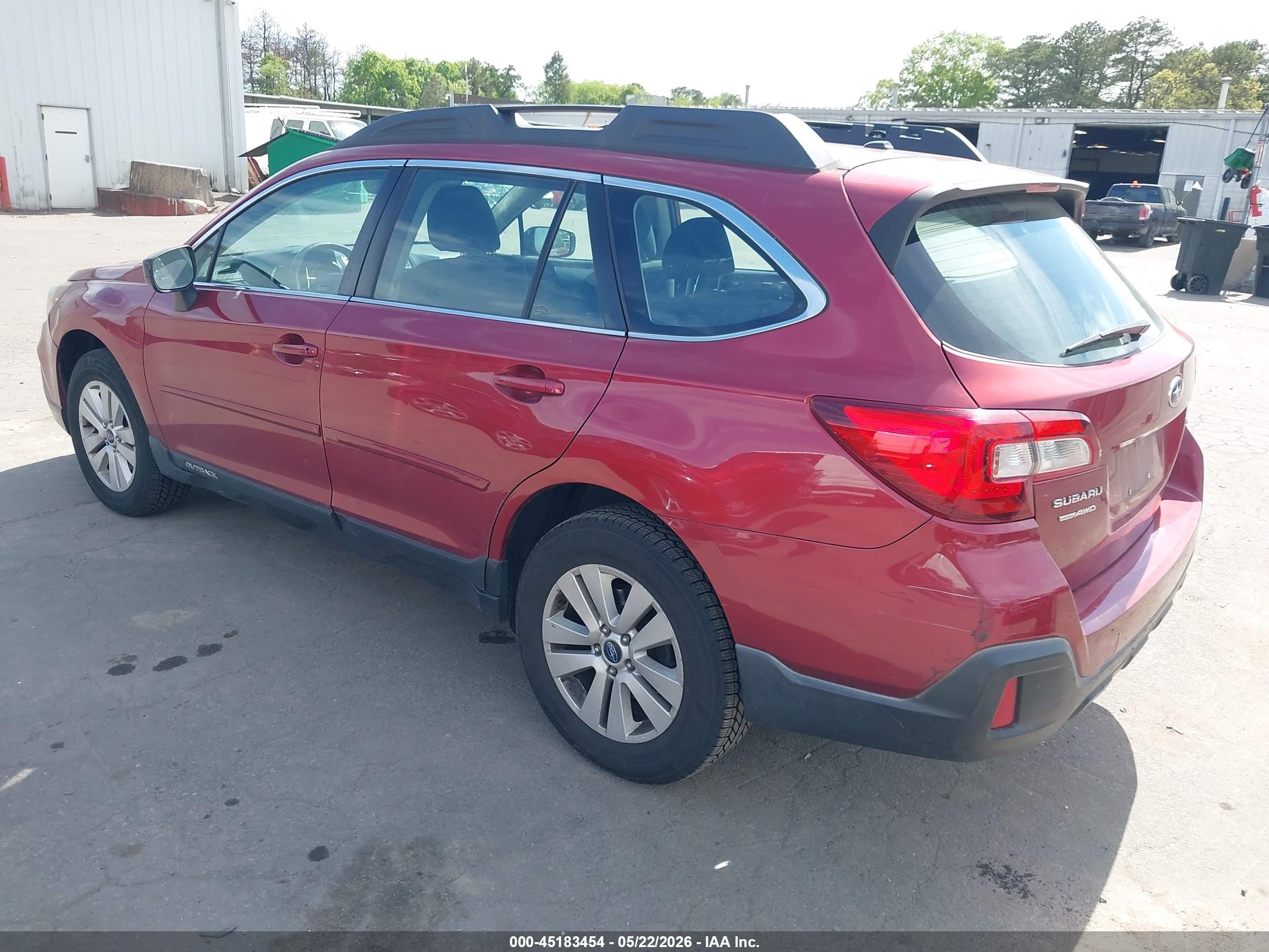 2019 Subaru Outback 2.5i Red vin: 4S4BSABC3K3389357