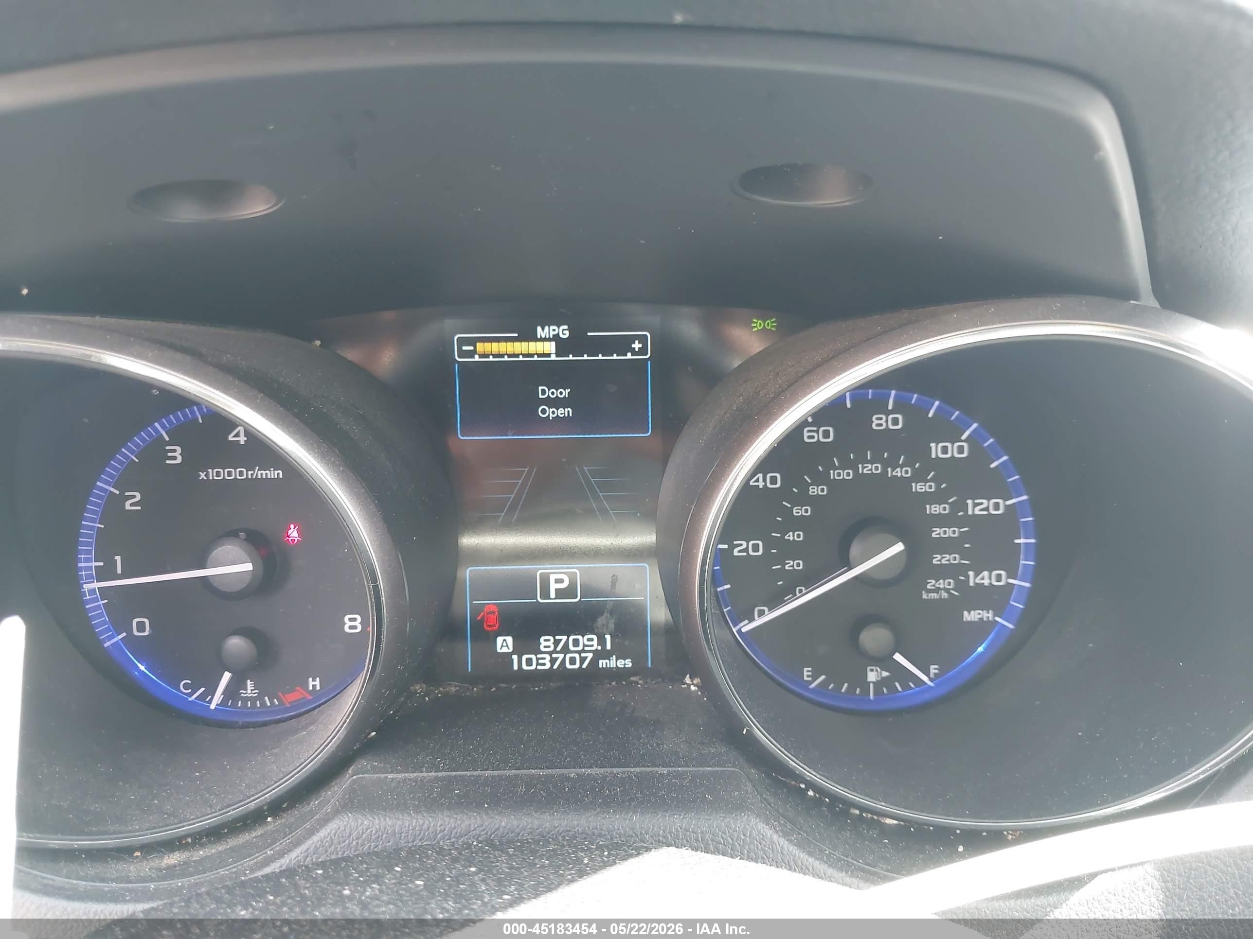 2019 Subaru Outback 2.5i Red vin: 4S4BSABC3K3389357