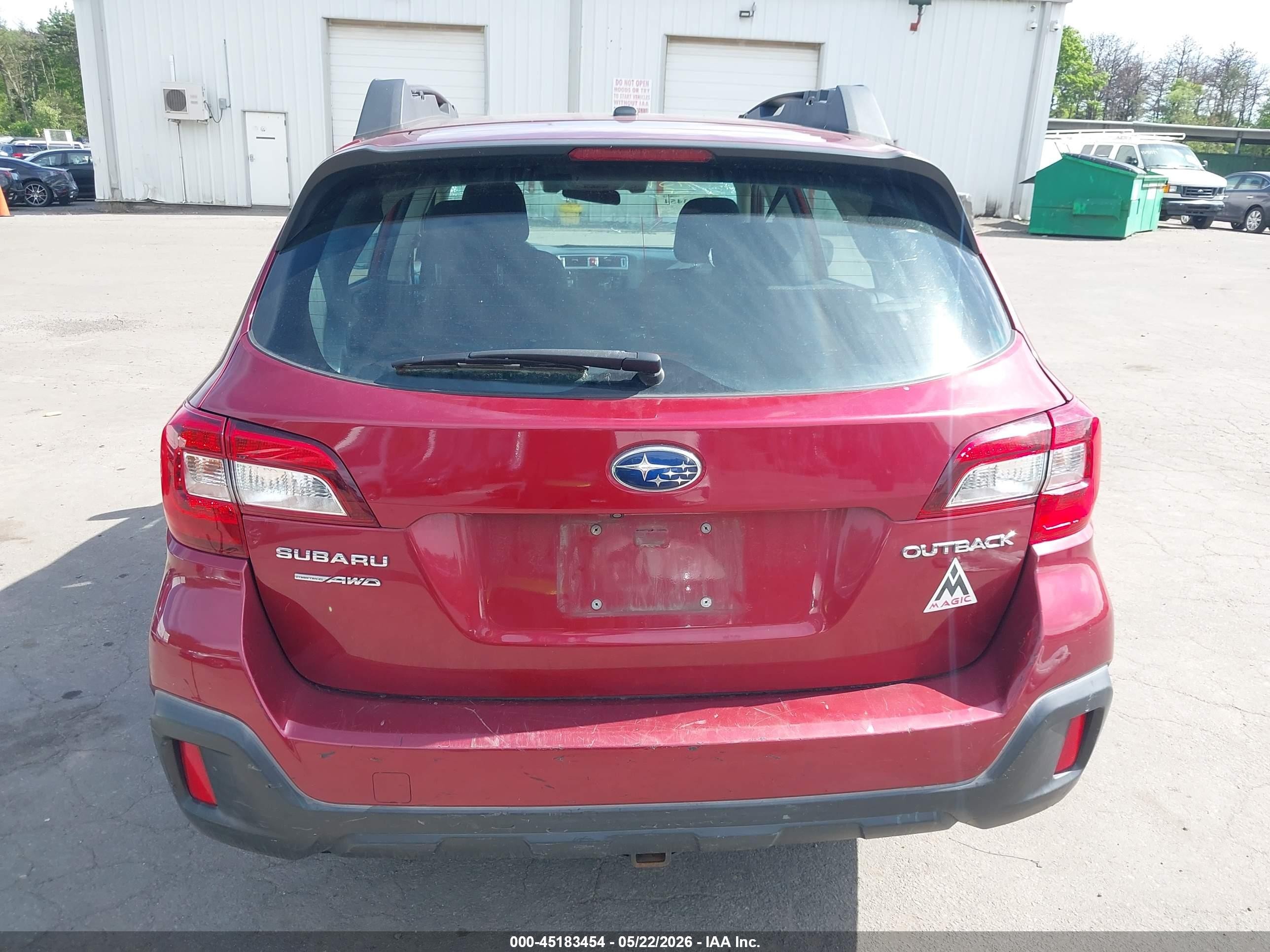 2019 Subaru Outback 2.5i Red vin: 4S4BSABC3K3389357