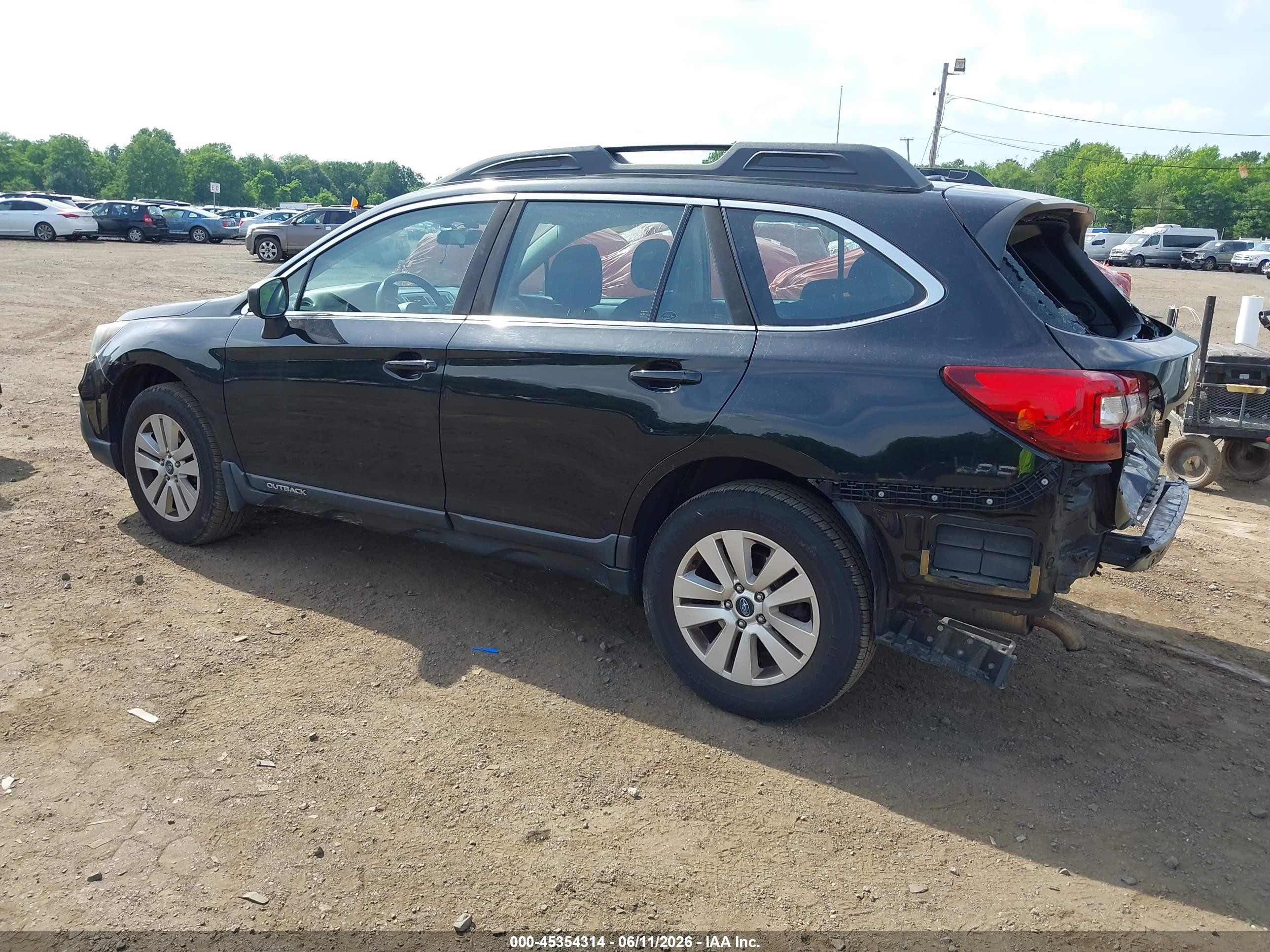 2019 Subaru Outback 2.5i Black vin: 4S4BSABC9K3322262