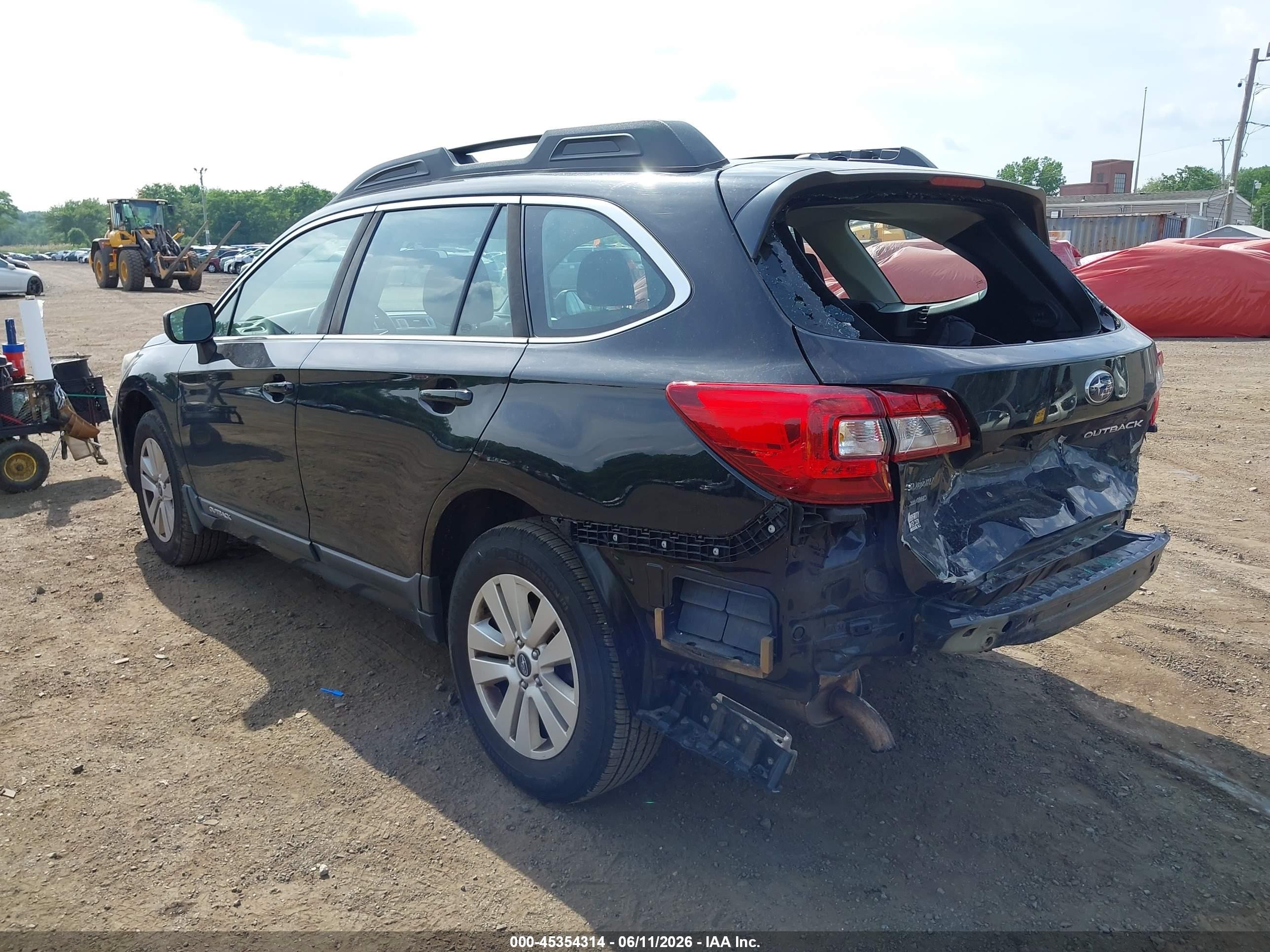 2019 Subaru Outback 2.5i Black vin: 4S4BSABC9K3322262