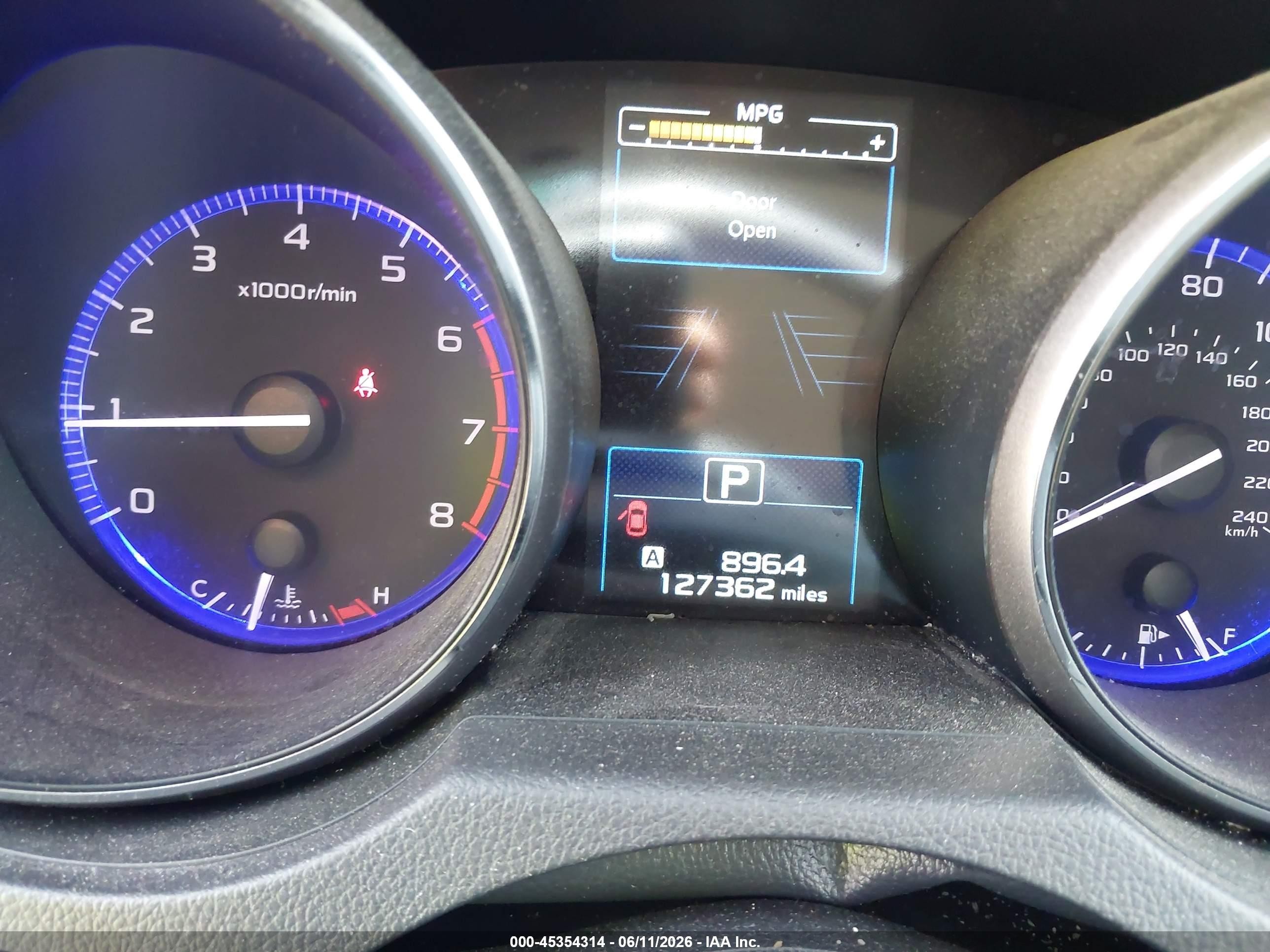 2019 Subaru Outback 2.5i Black vin: 4S4BSABC9K3322262
