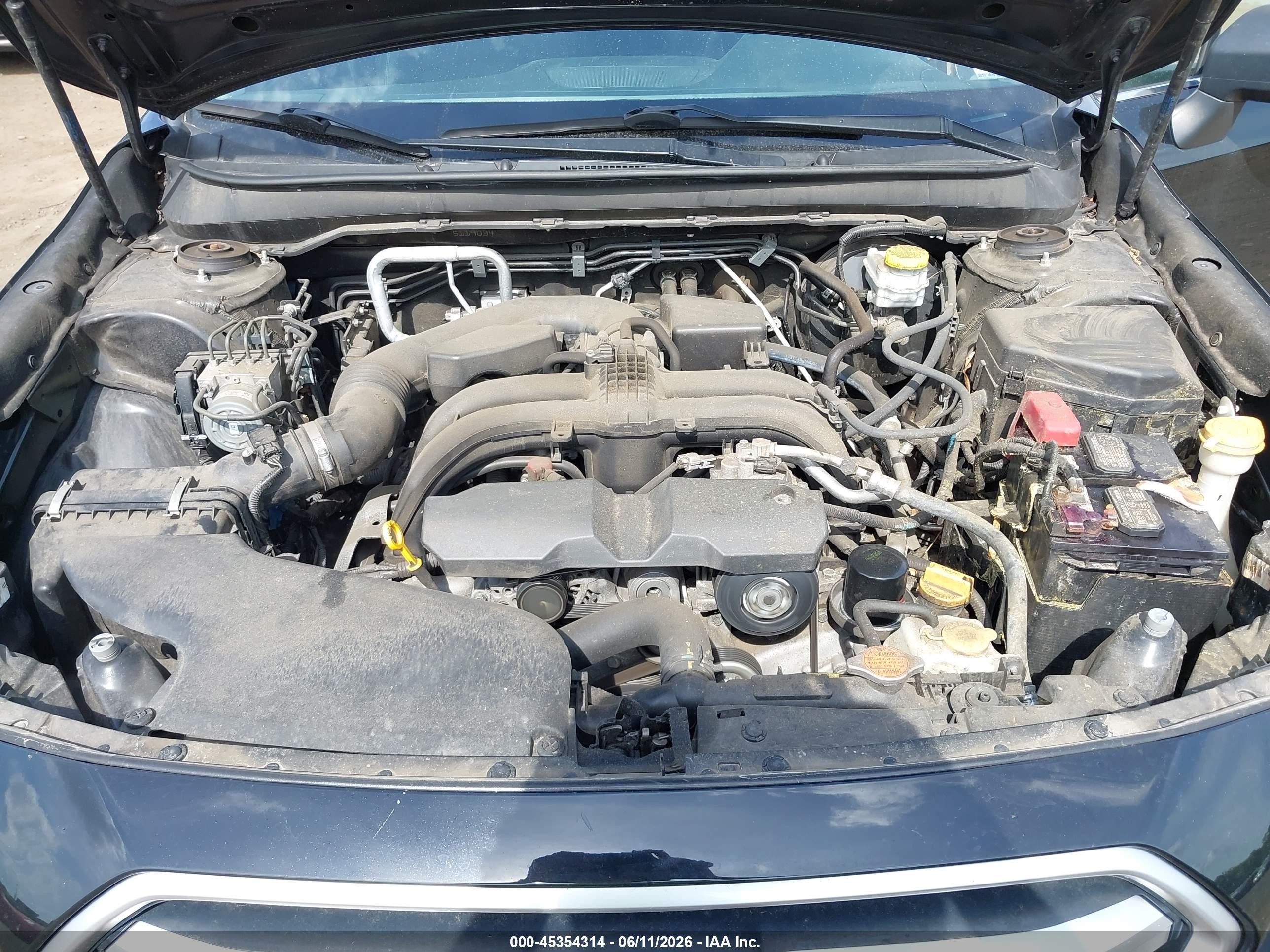 2019 Subaru Outback 2.5i Black vin: 4S4BSABC9K3322262