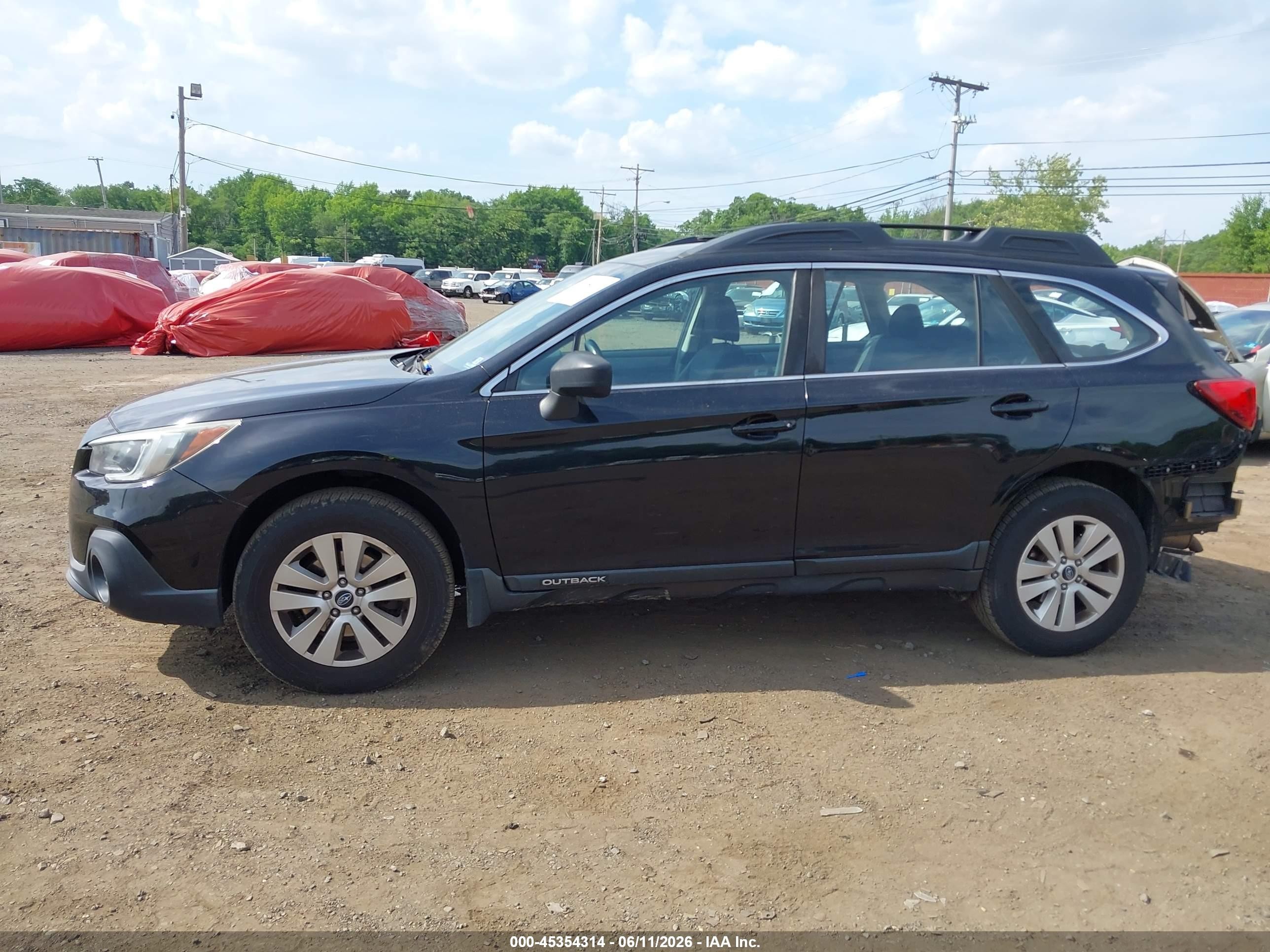 2019 Subaru Outback 2.5i Black vin: 4S4BSABC9K3322262