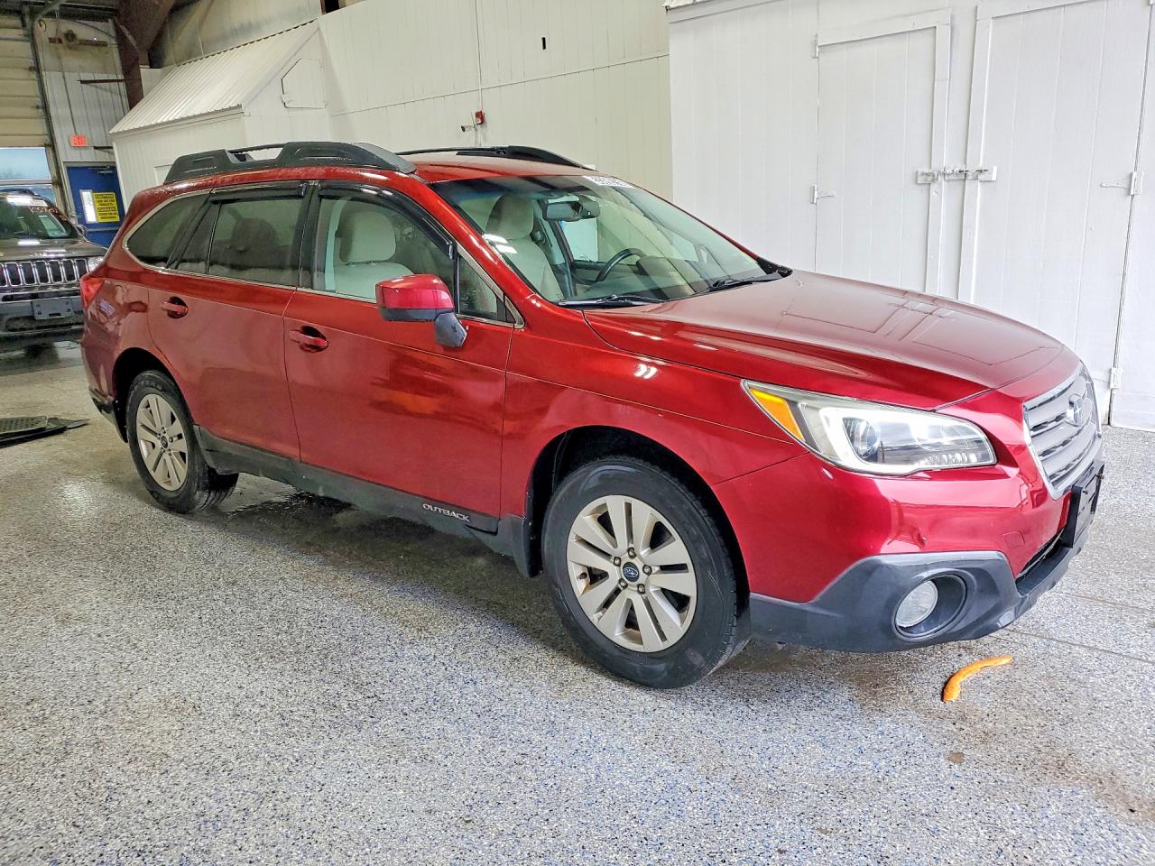2015 Subaru Outback 2.5i Premium Burgundy vin: 4S4BSACC0F3253076