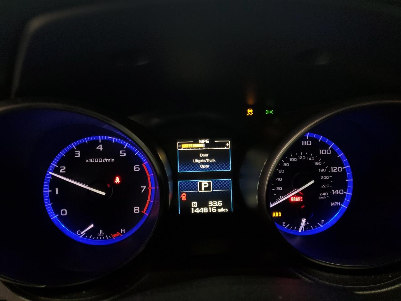 2015 Subaru Outback 2.5i Premium Burgundy vin: 4S4BSACC0F3253076 Damage: Warning Light - Abs, On, Unacceptable