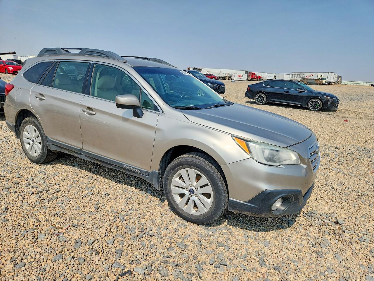 2015 Subaru Outback 2.5i Premium Silver vin: 4S4BSACC0F3266832