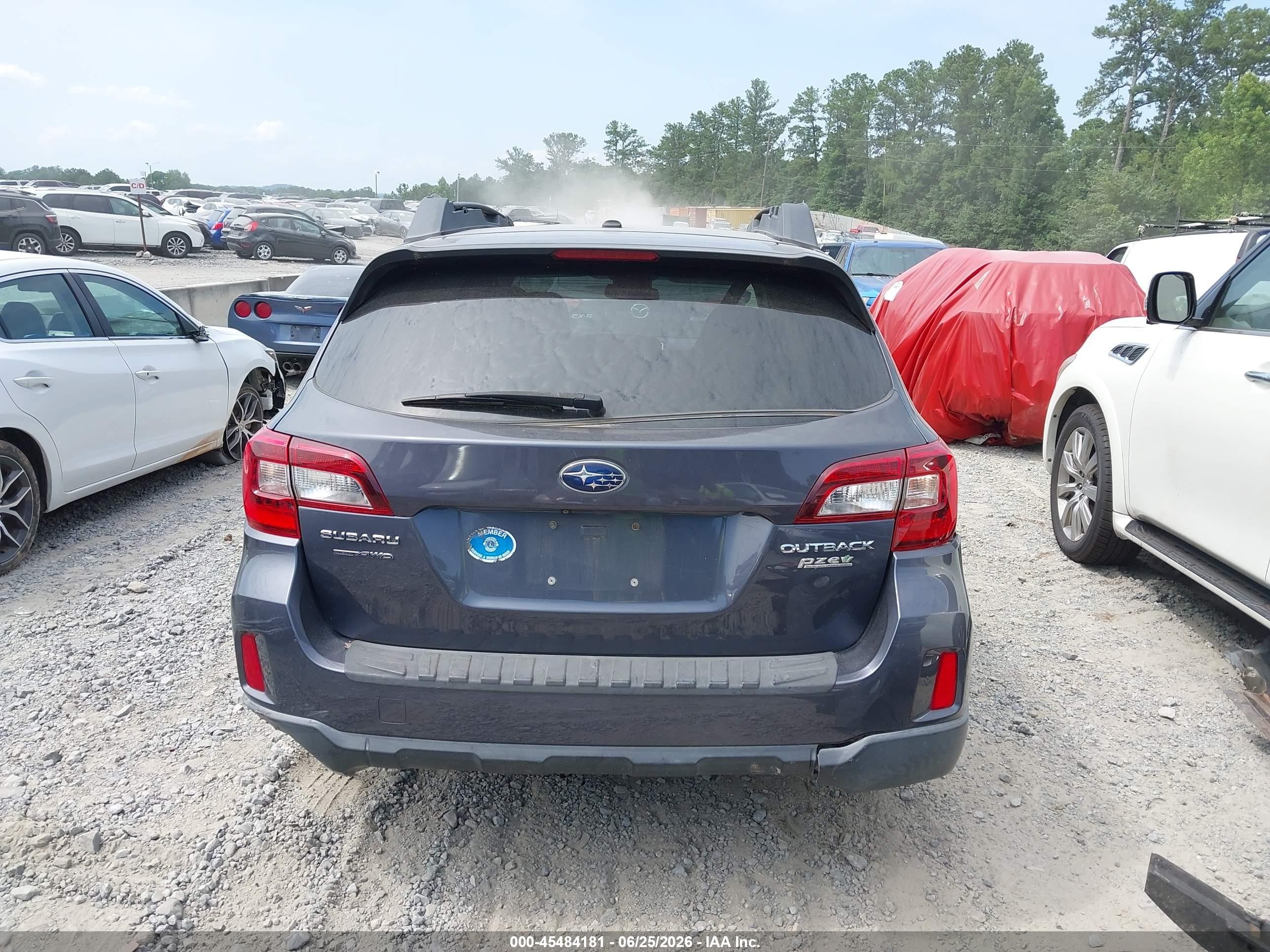 2015 Subaru Outback 2.5i Premium Серый vin: 4S4BSACC1F3215615