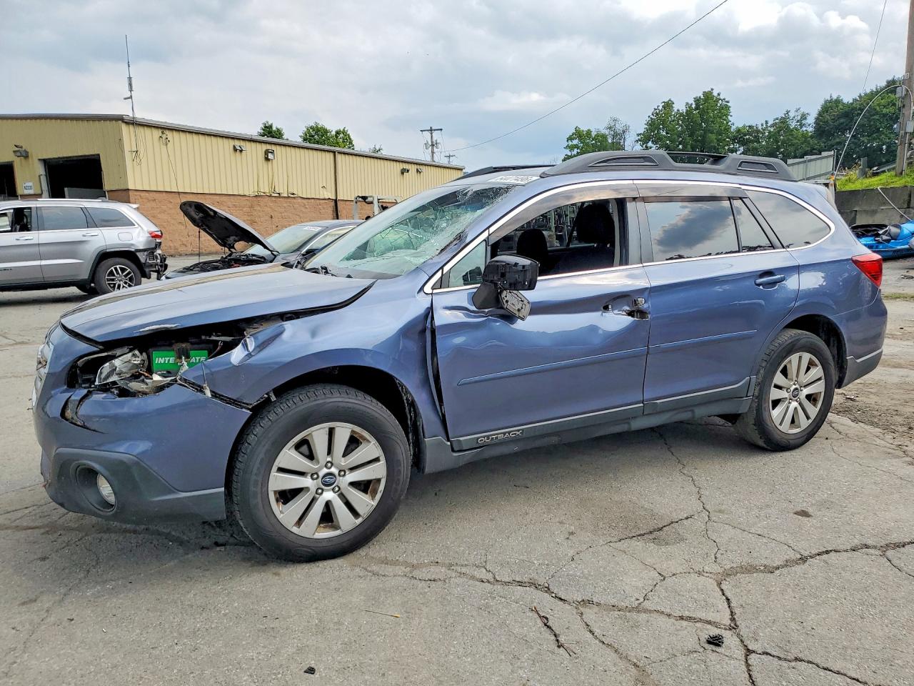 2015 Subaru Outback 2.5i Premium Blue vin: 4S4BSACC1F3255581