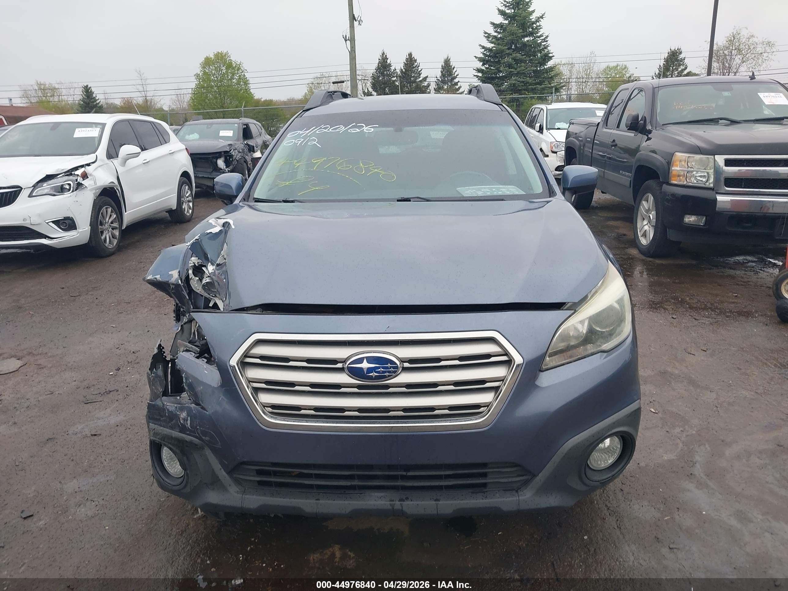 2015 Subaru Outback 2.5i Premium Blue vin: 4S4BSACC1F3260912