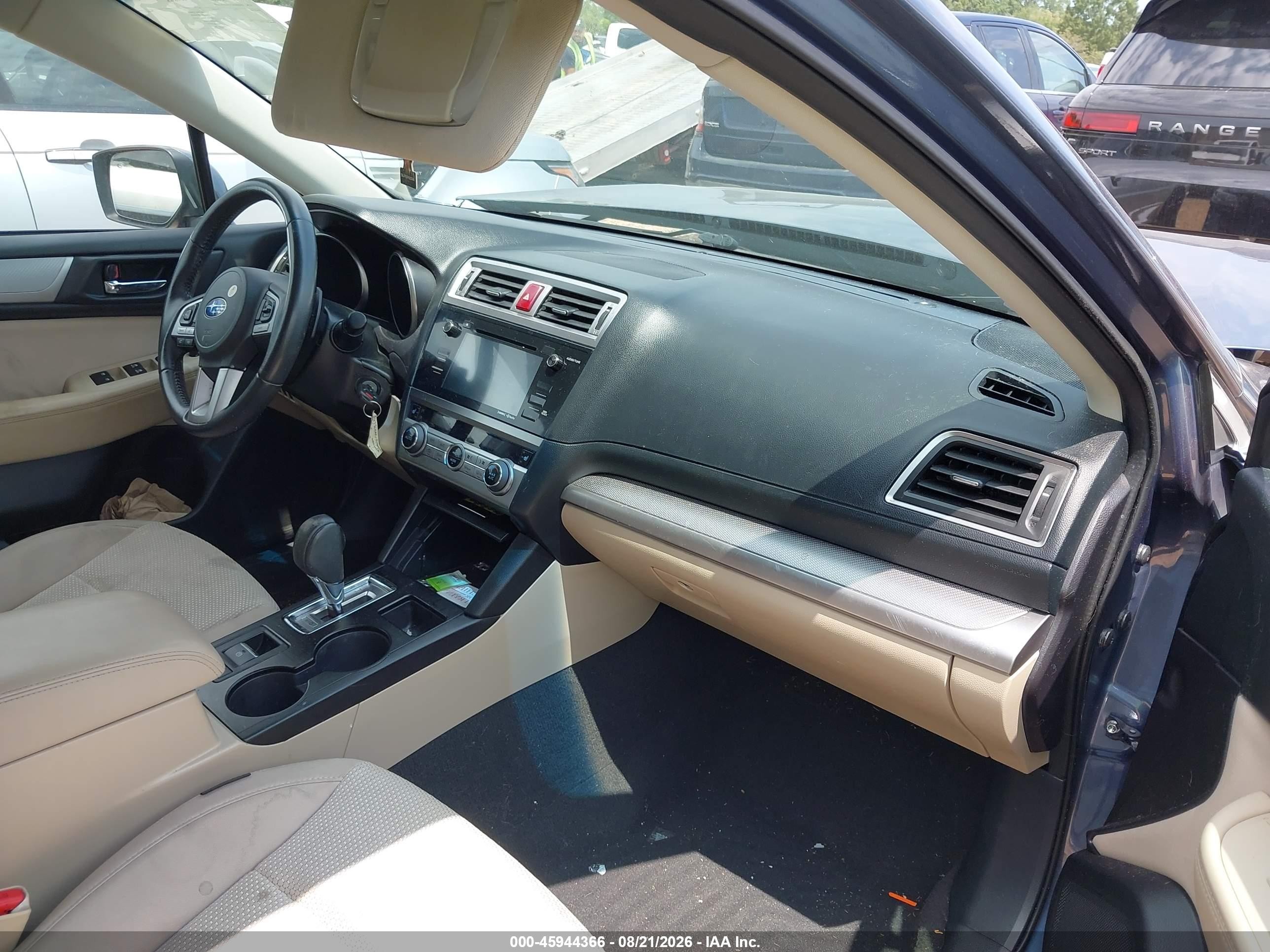 2017 Subaru Outback 2.5i Premium Light Blue vin: 4S4BSACC1H3363699