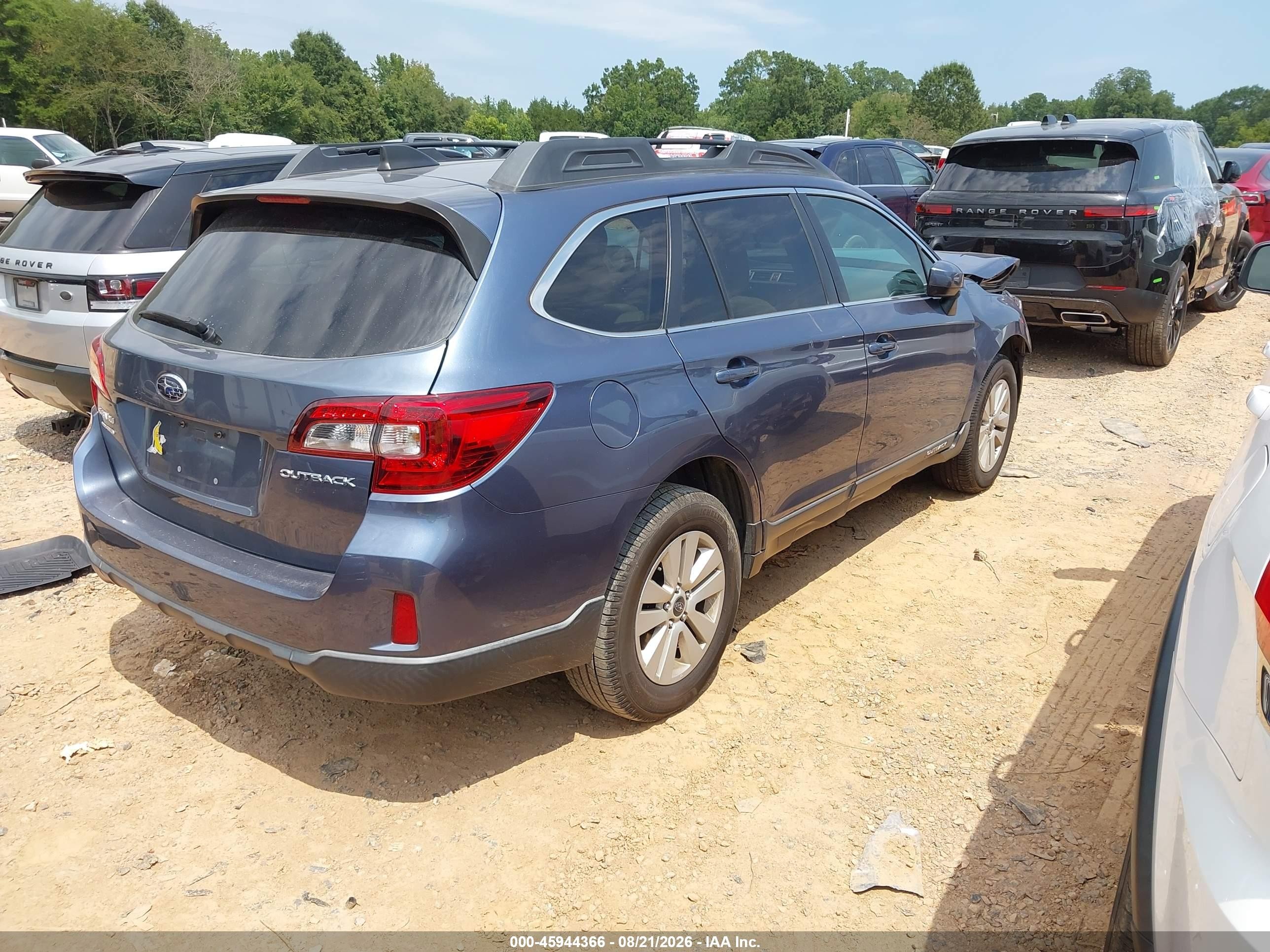 2017 Subaru Outback 2.5i Premium Light Blue vin: 4S4BSACC1H3363699