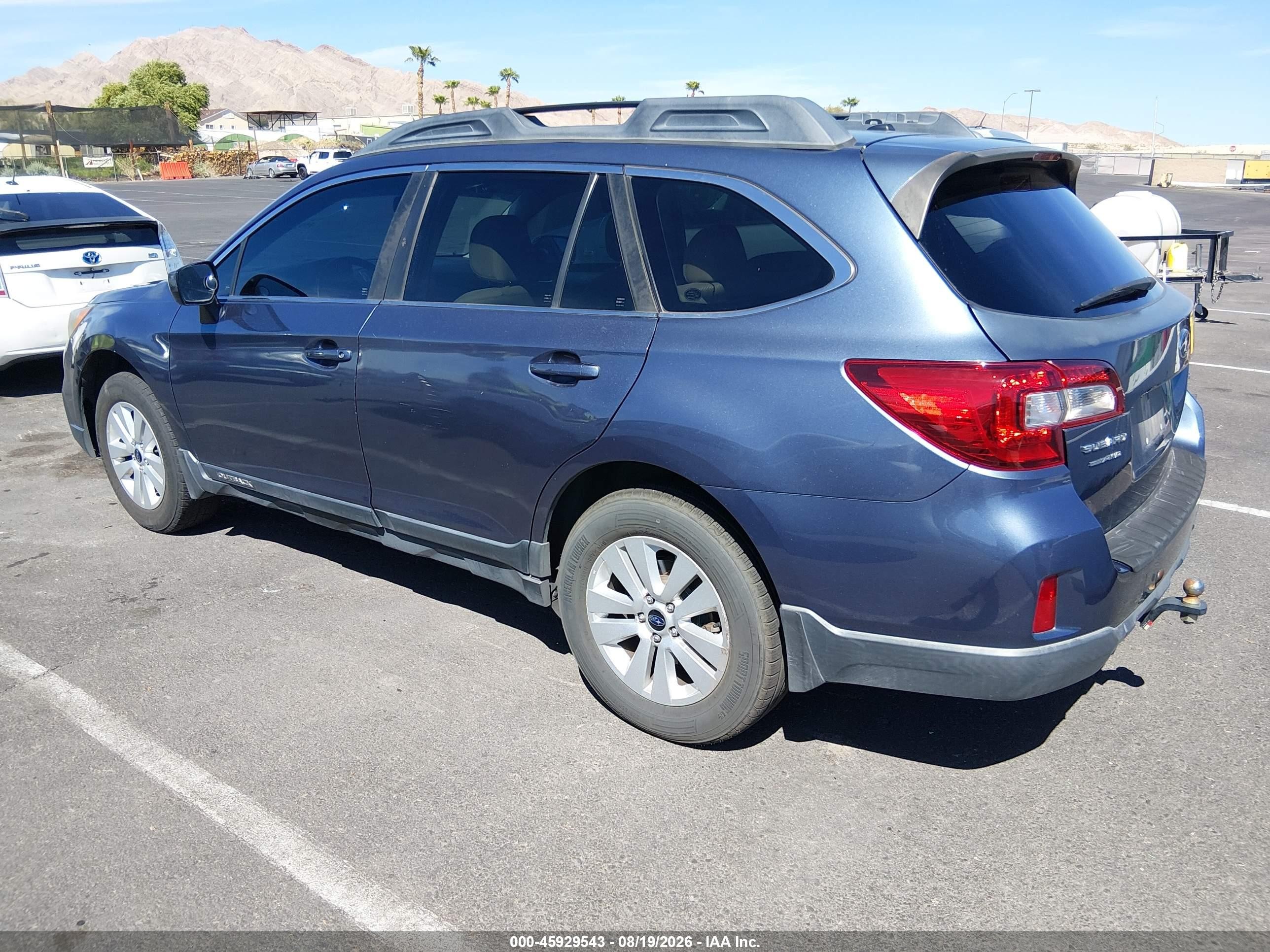 2015 Subaru Outback 2.5i Premium Blue vin: 4S4BSACC2F3238885