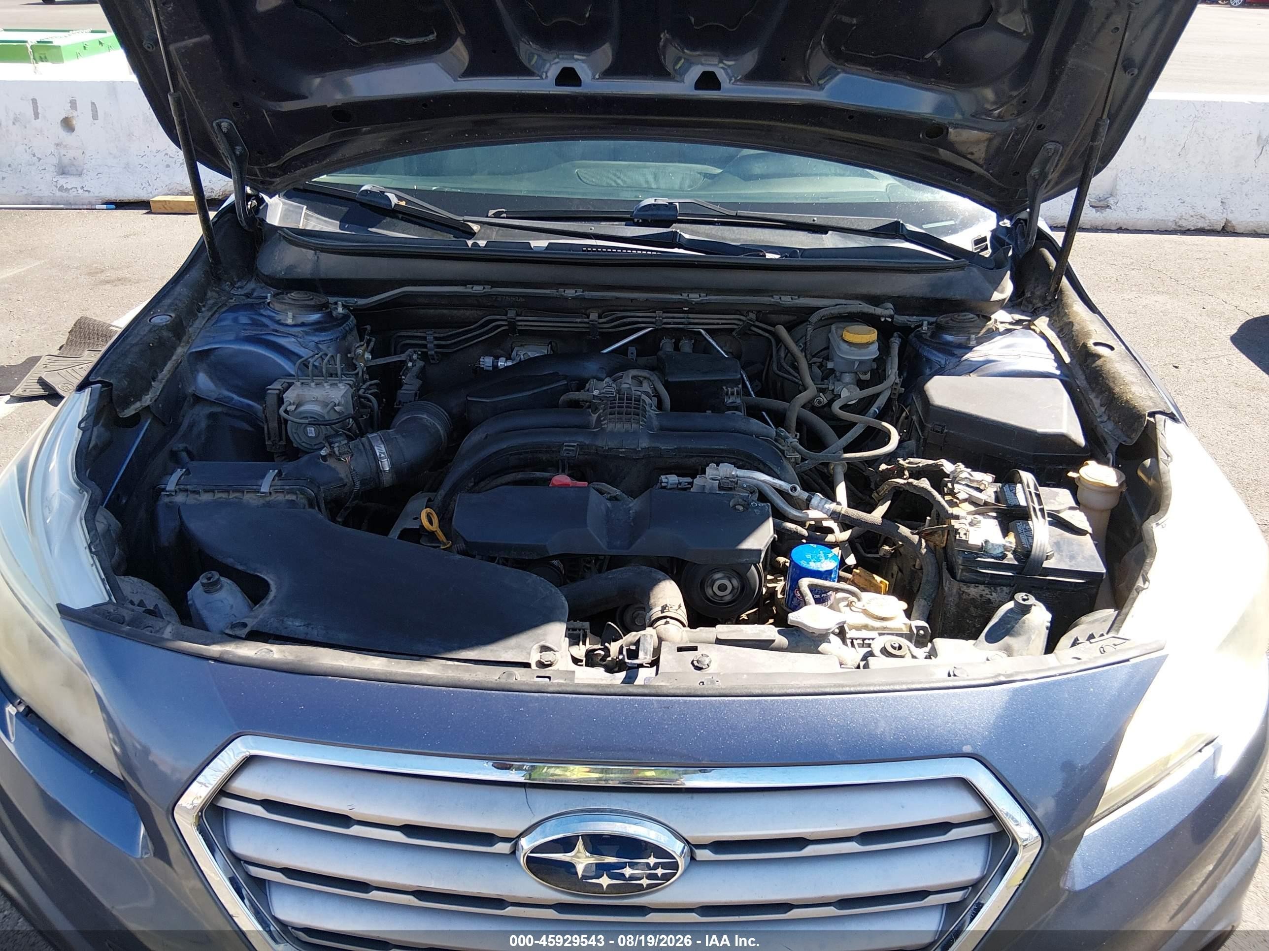 2015 Subaru Outback 2.5i Premium Blue vin: 4S4BSACC2F3238885