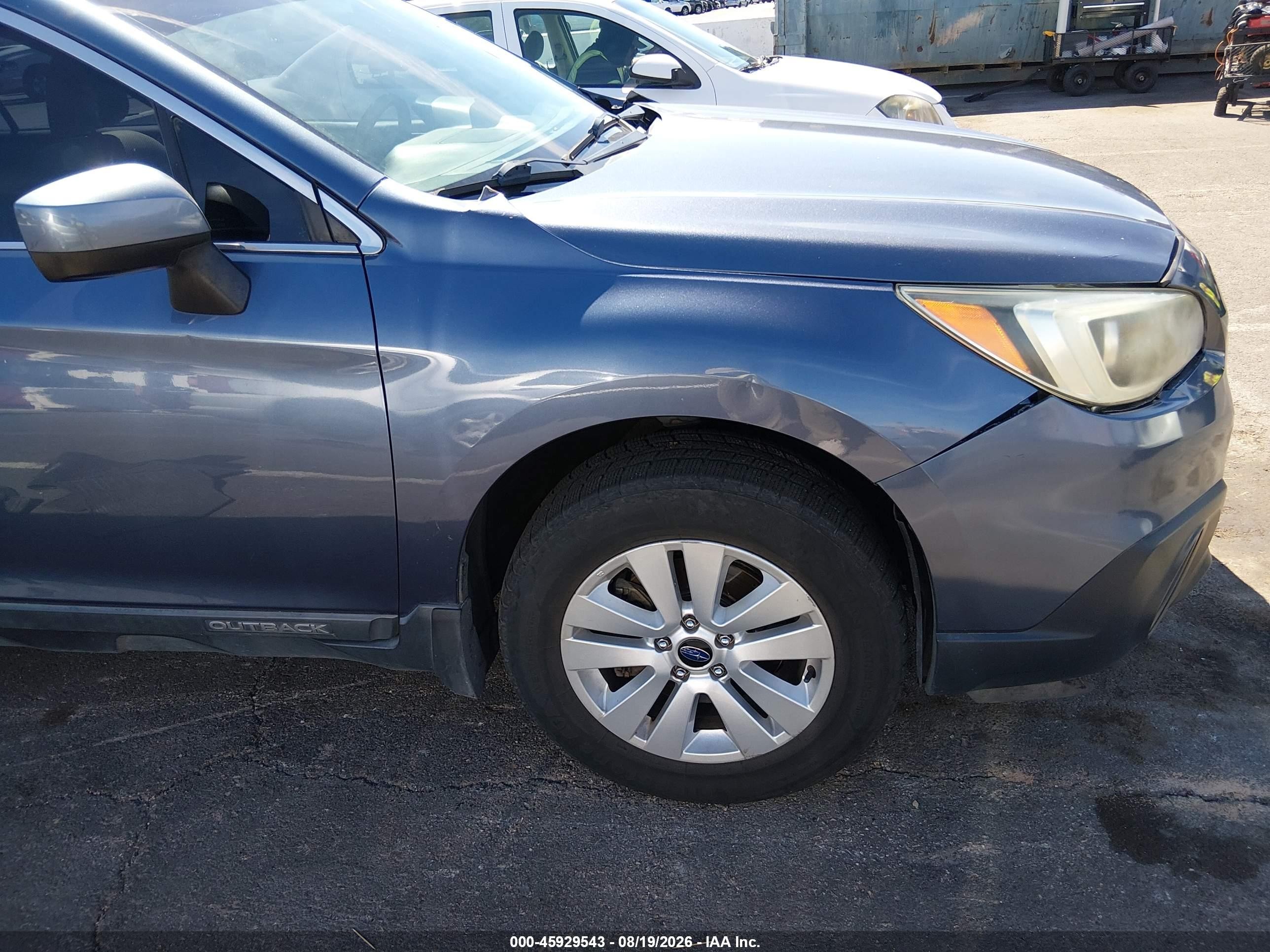 2015 Subaru Outback 2.5i Premium Blue vin: 4S4BSACC2F3238885