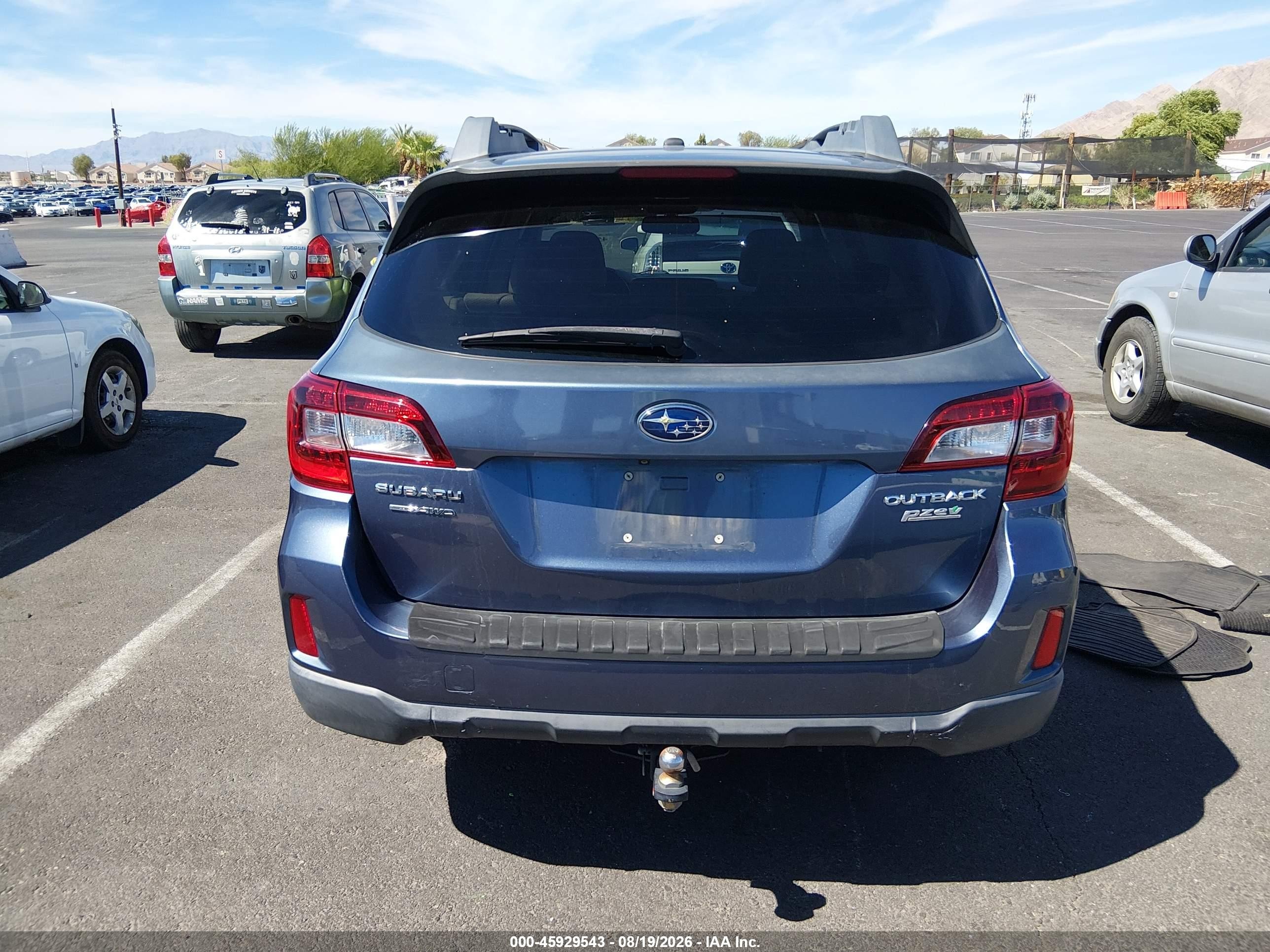 2015 Subaru Outback 2.5i Premium Blue vin: 4S4BSACC2F3238885