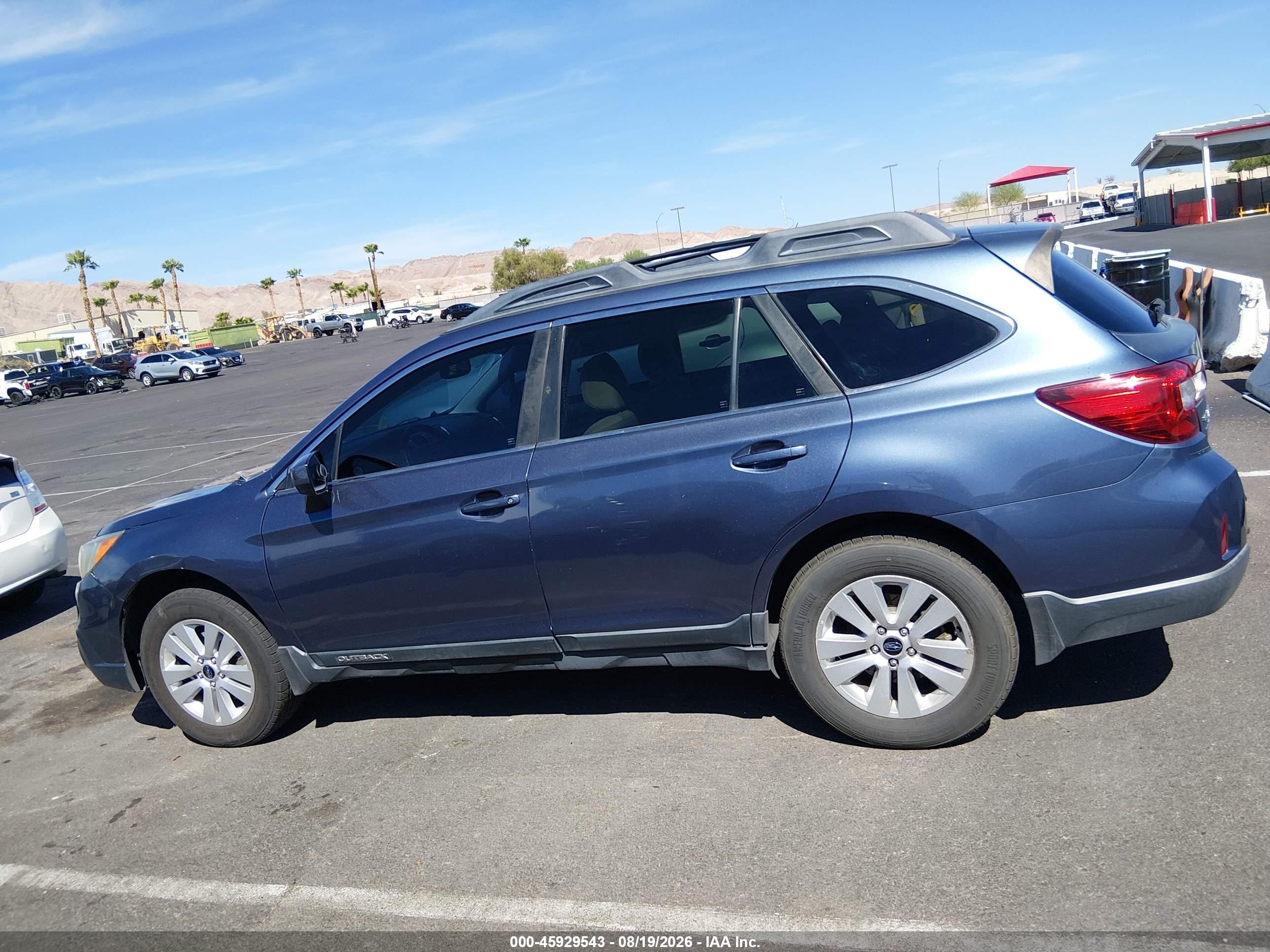 2015 Subaru Outback 2.5i Premium Blue vin: 4S4BSACC2F3238885