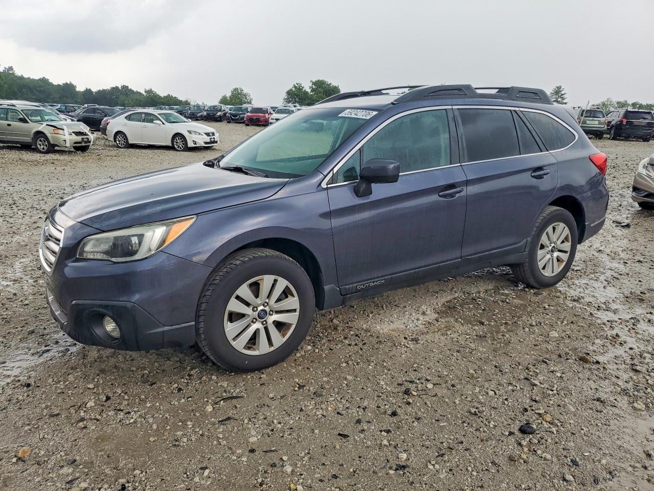 2015 Subaru Outback 2.5i Premium Gray vin: 4S4BSACC2F3289805
